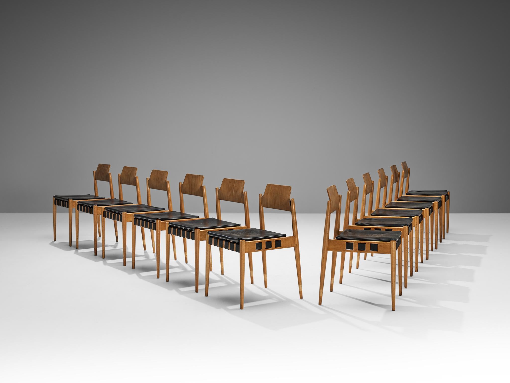 Egon Eiermann for Wilde + Spieth Set of Twelve Dining Chairs  For Sale 2
