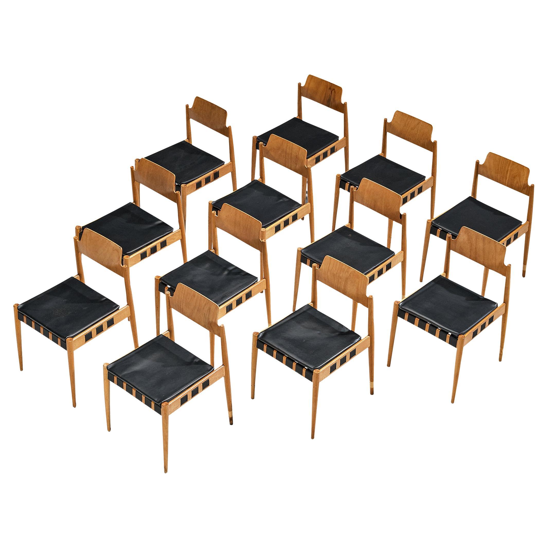 Egon Eiermann for Wilde + Spieth Set of Twelve Dining Chairs 