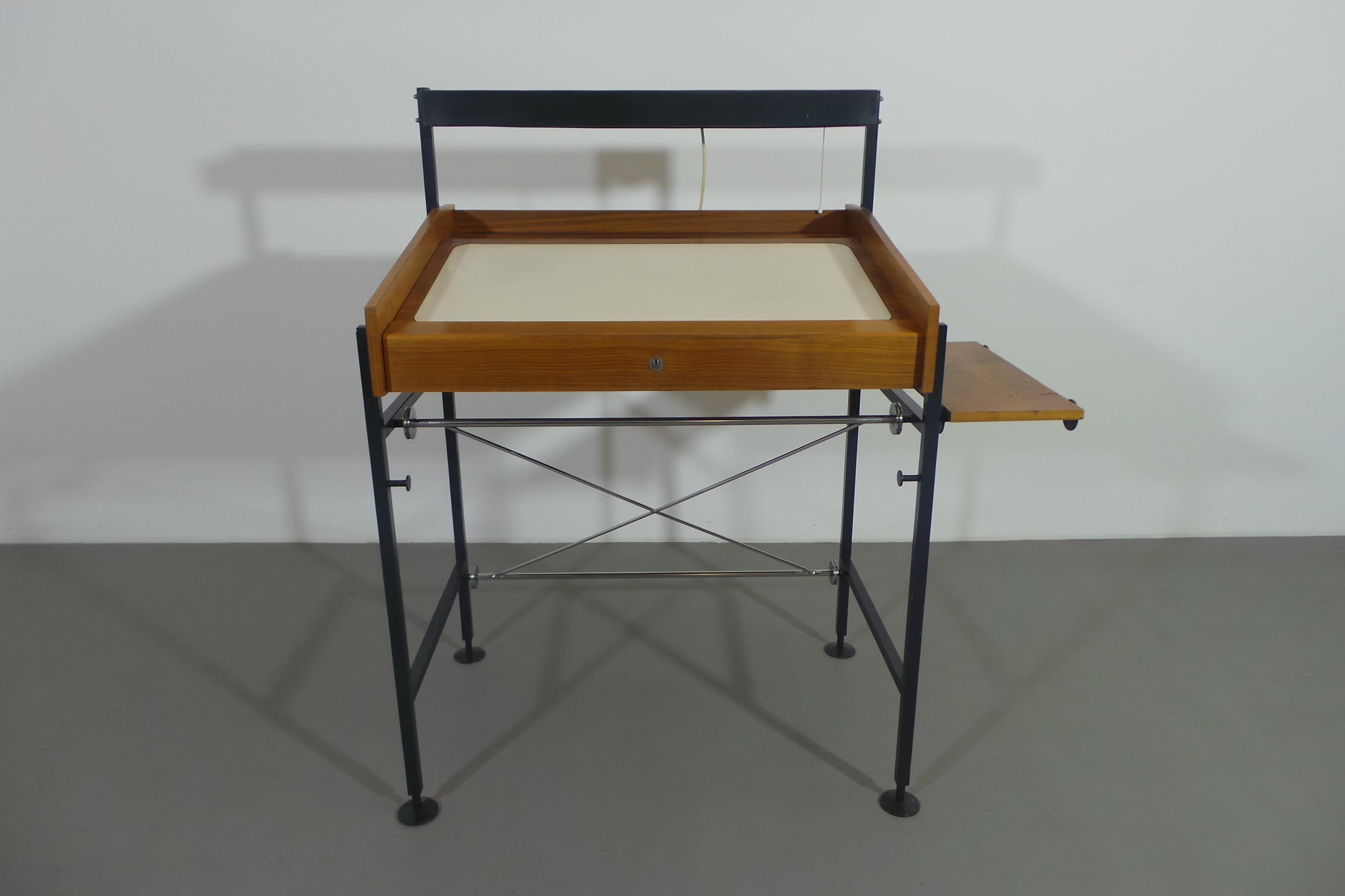 A rare piece of furniture, designed in a small number of pieces for the German government by architect 'Egon Eiermann', which, incomprehensibly, never received adequate attention and recognition, on the art and design market!

The standing desk is