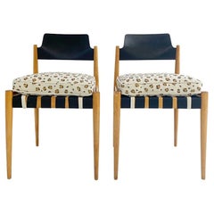 Egon Eiermann SE 120 Chair with Custom Cushions in Chelsea Textiles, ONE CHAIR
