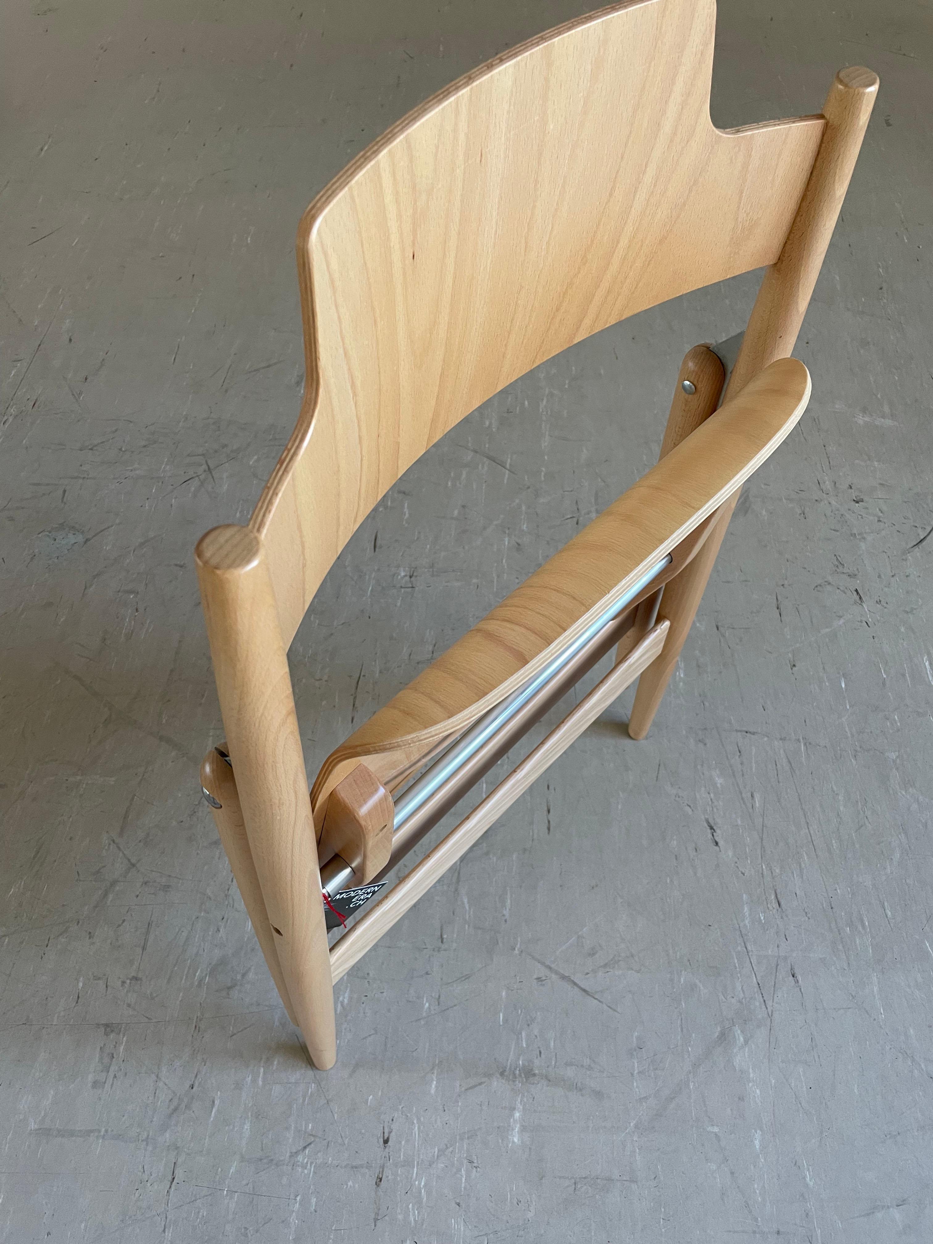 Chaise pliante Egon Eiermann SE18 produite par Wilde + Spieth Excellent état - En vente à Bern, CH