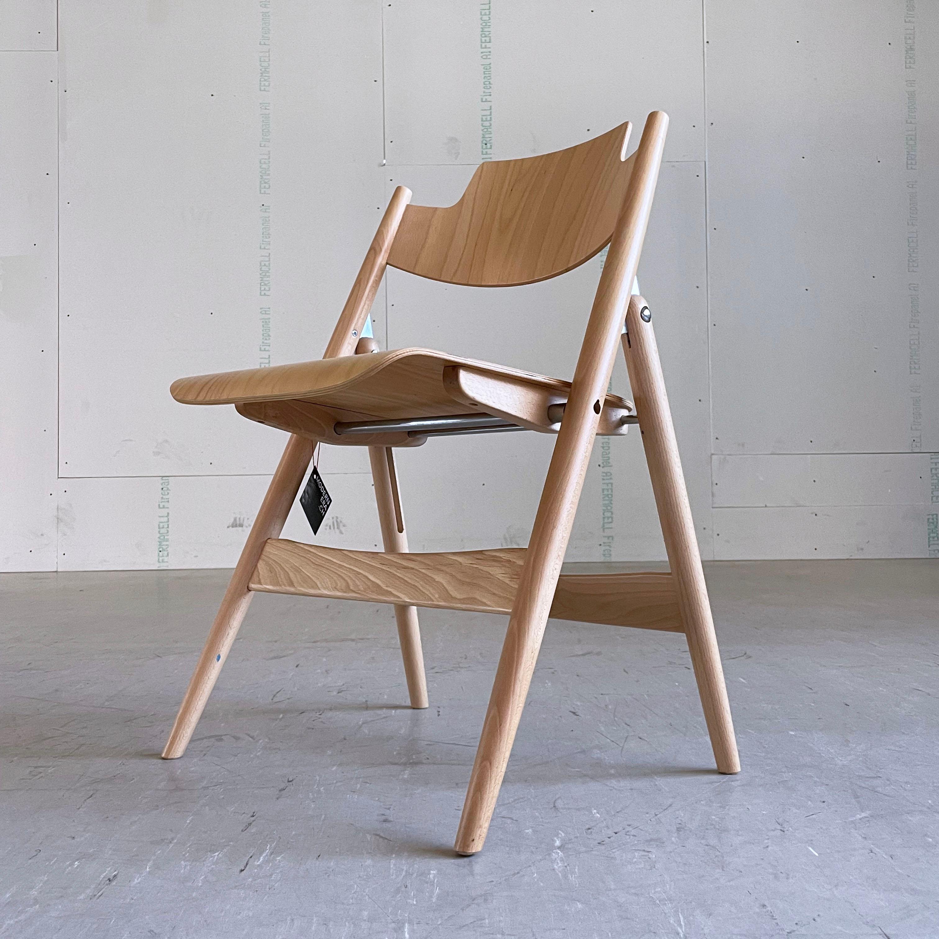 20ième siècle Chaise pliante Egon Eiermann SE18 produite par Wilde + Spieth en vente