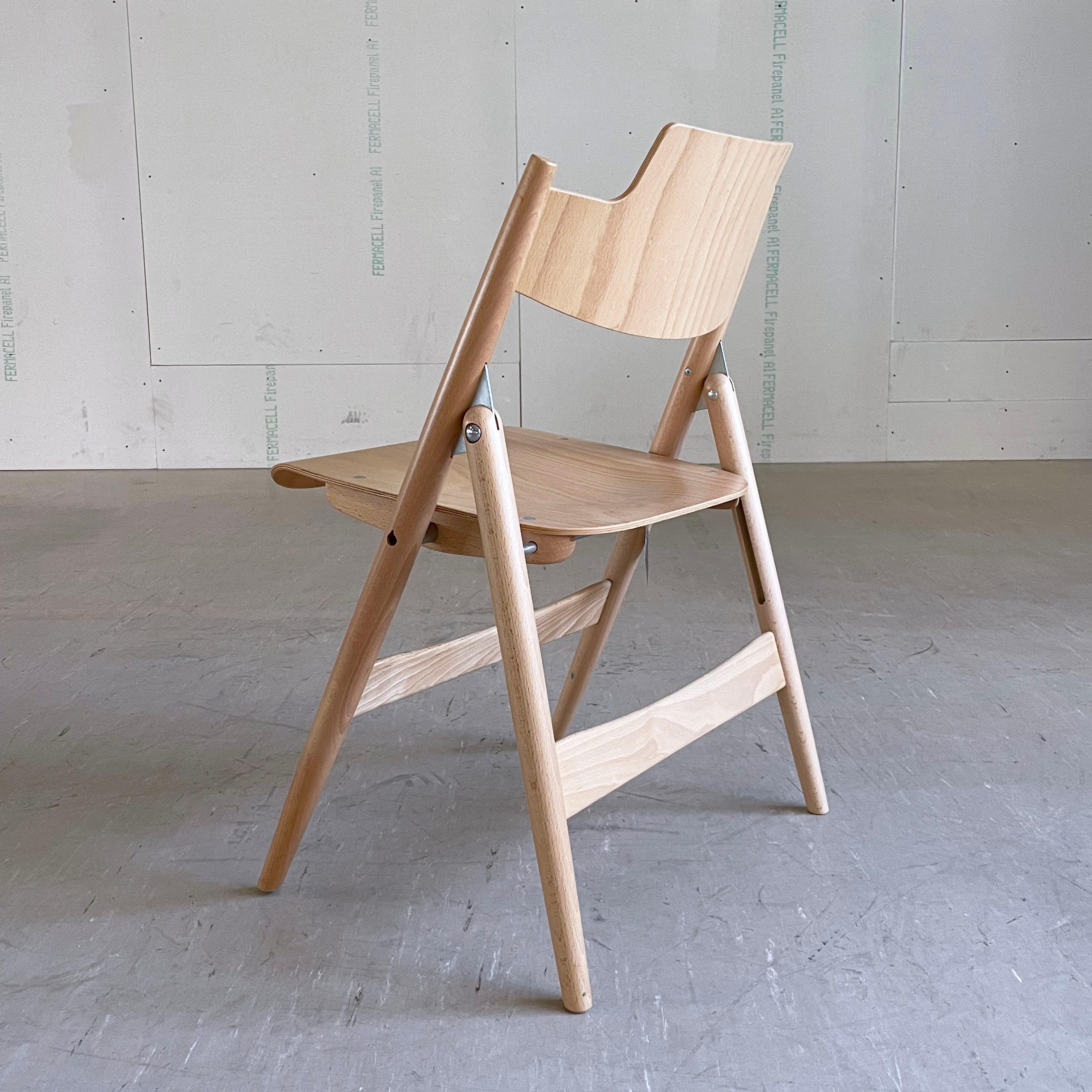 Bois cintré Chaise pliante Egon Eiermann SE18 produite par Wilde + Spieth en vente