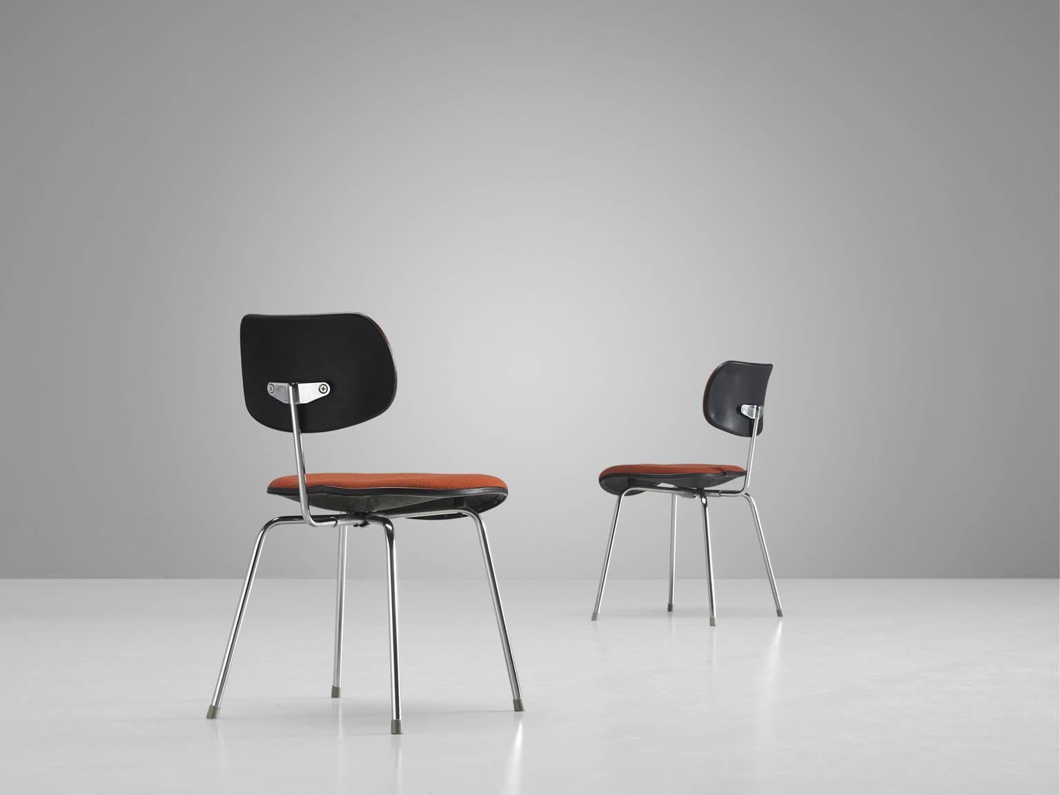 Mid-20th Century Egon Eiermann Set of Six Steel Dining Chairs