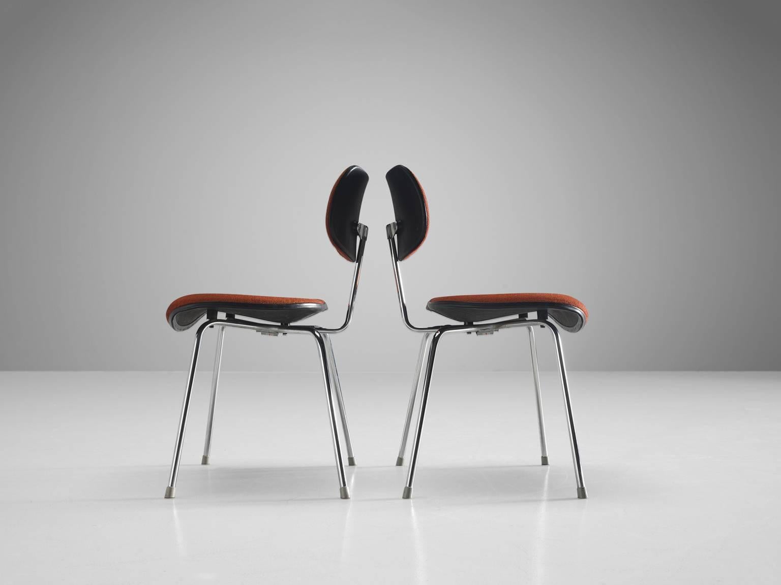Egon Eiermann Set of Six Steel Dining Chairs 1