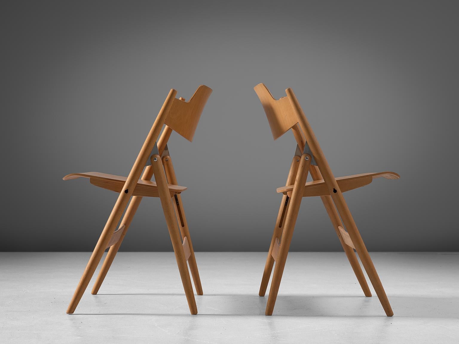 Egon Eiermann Set of Twenty-Four Folding Chairs SE18 In Good Condition In Waalwijk, NL