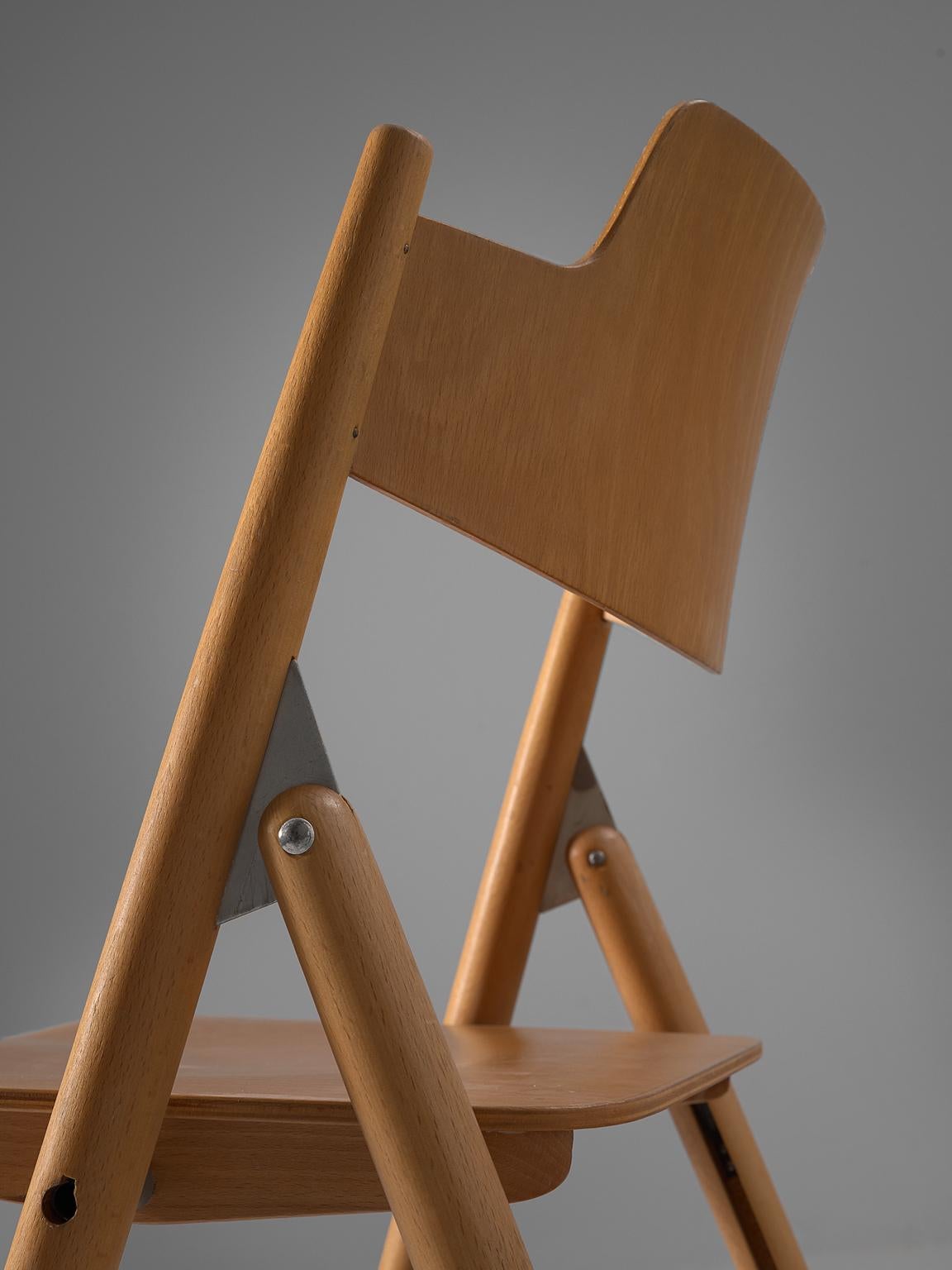 Mid-20th Century Egon Eiermann Set of Twenty-Four Folding Chairs SE18
