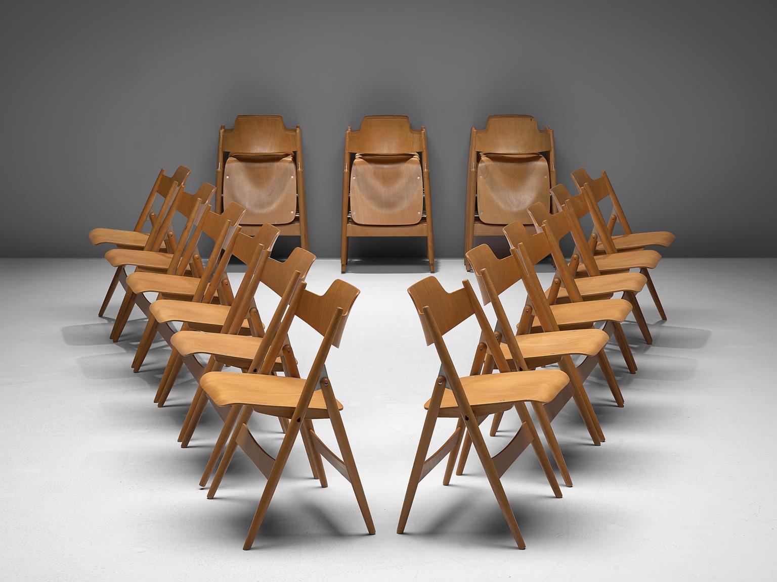 Egon Eiermann Set of Twenty-Four Folding Chairs SE18 1
