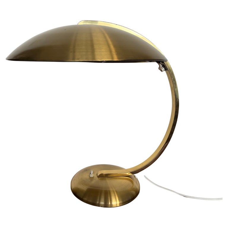 Egon Hillebrand Brass Bauhaus Desk/Table Lamp, 1940s For Sale at 1stDibs