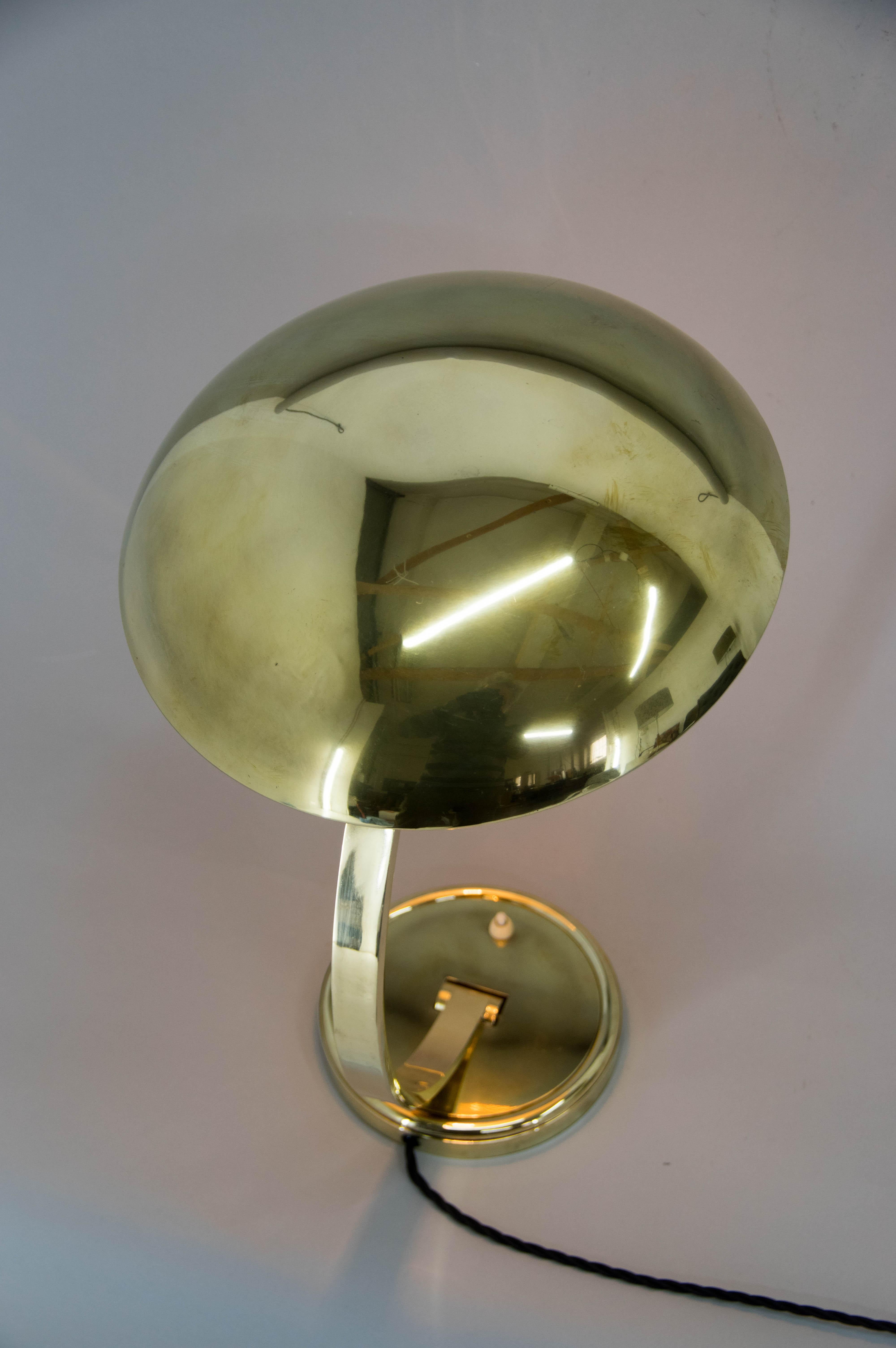 Egon Hillebrand Brass Table Lamp, 1960s, Restored 6