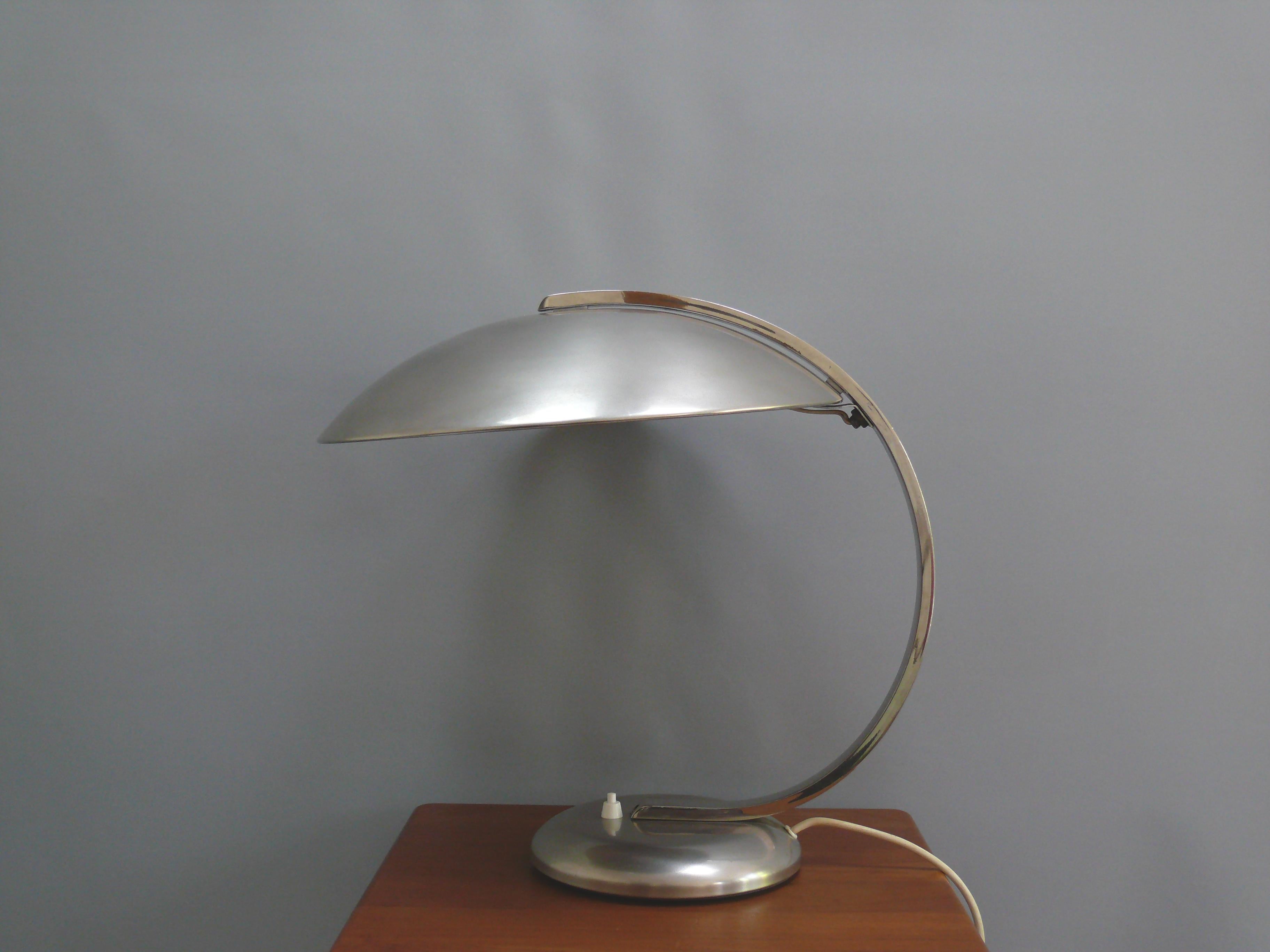 Egon Hillebrand Table Lamp - Bauhaus Desk Lamp - 'Gleibo', Germany, 1940s 1