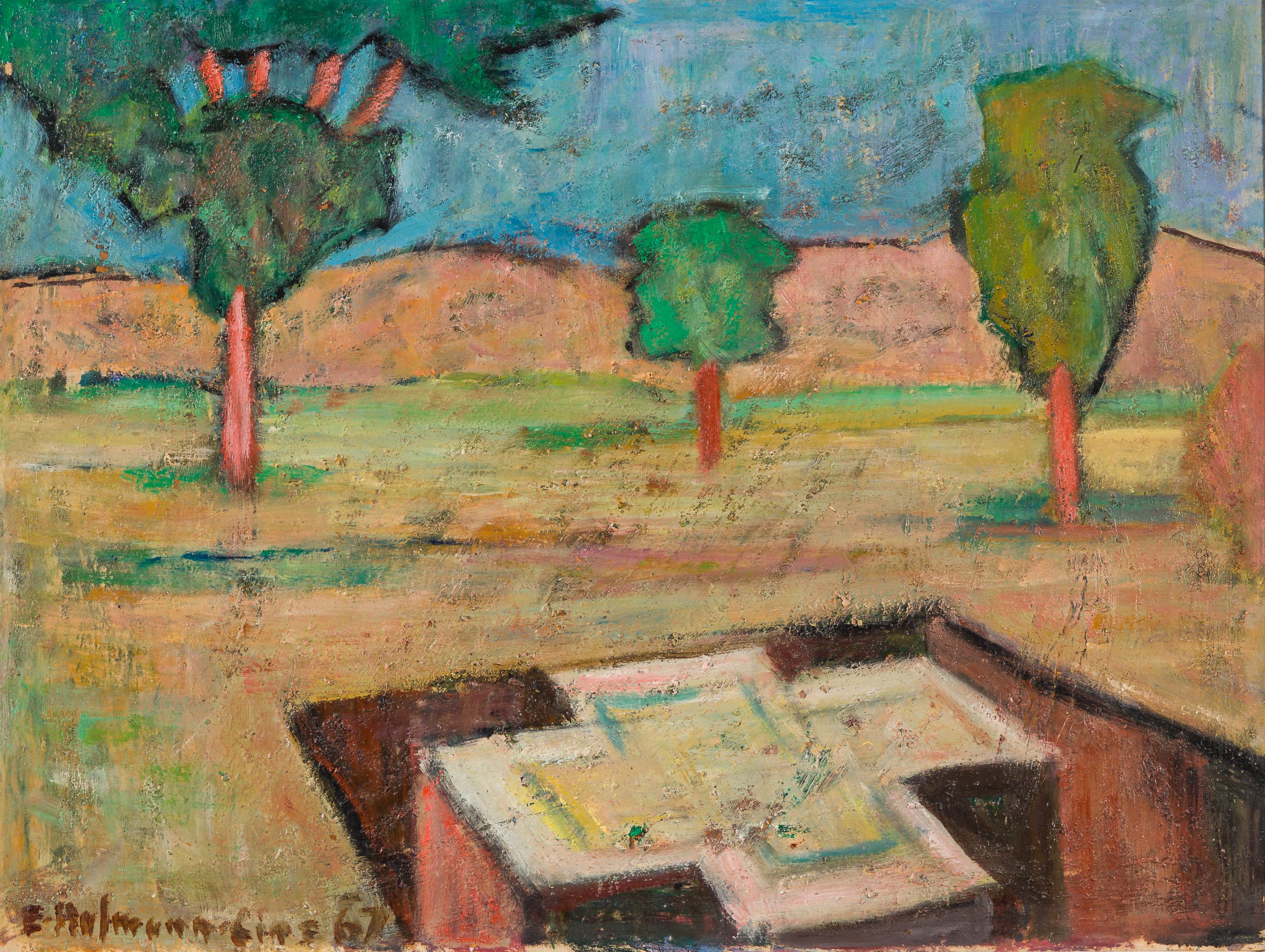 Egon Hofmann Landscape Painting - Lalibela