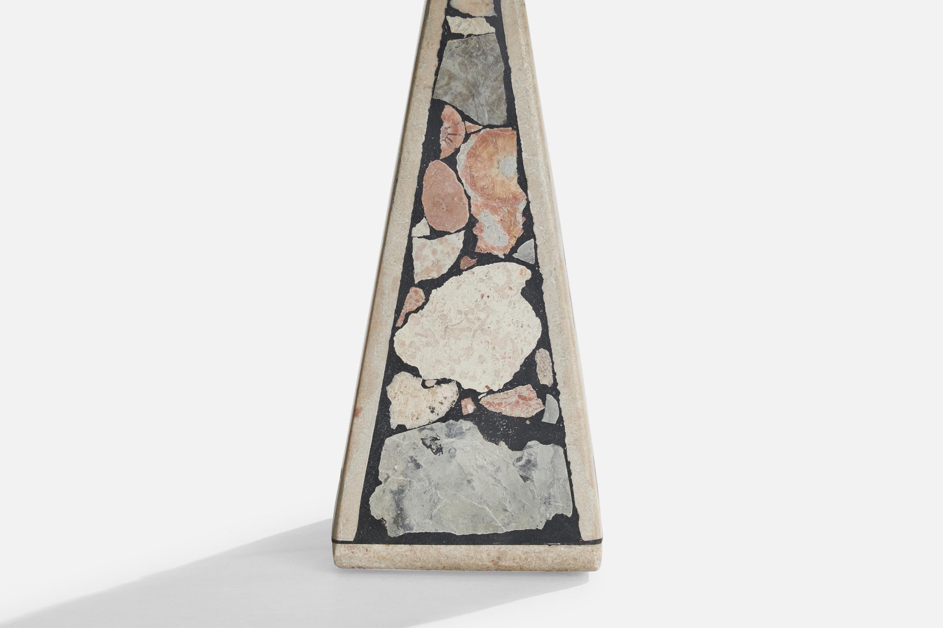 Pierre Egon Jakobsson, lampe de table, pierre fossile, Suède, années 1990 en vente