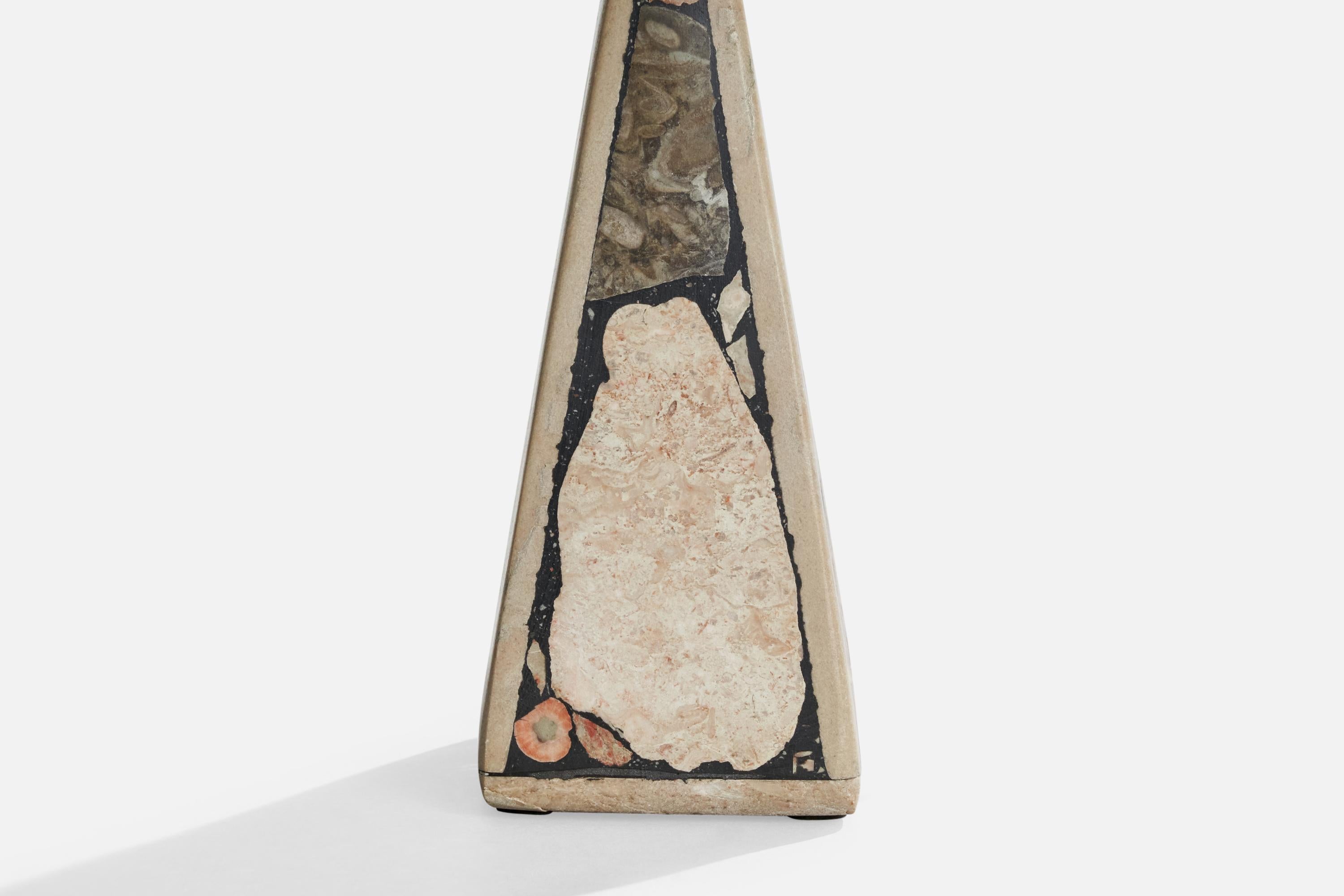 Egon Jakobsson, lampe de table, pierre fossile, Suède, années 1990 en vente 1
