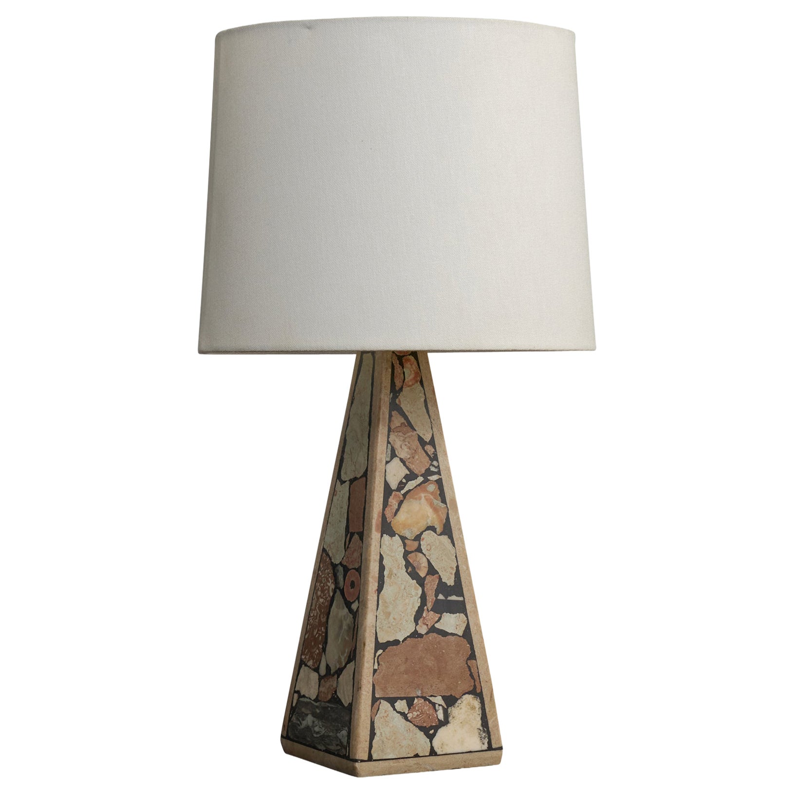 Egon Jakobsson, Table Lamp, Fossil Stone, Sweden, 1990s