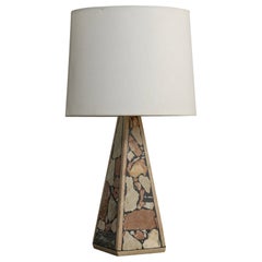 Egon Jakobsson, Table Lamp, Fossil Stone, Sweden, 1990s
