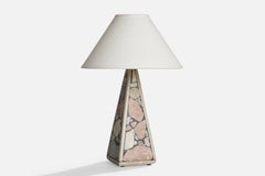 Egon Jakobsson, lampe de table, pierre fossile, Suède, années 1990