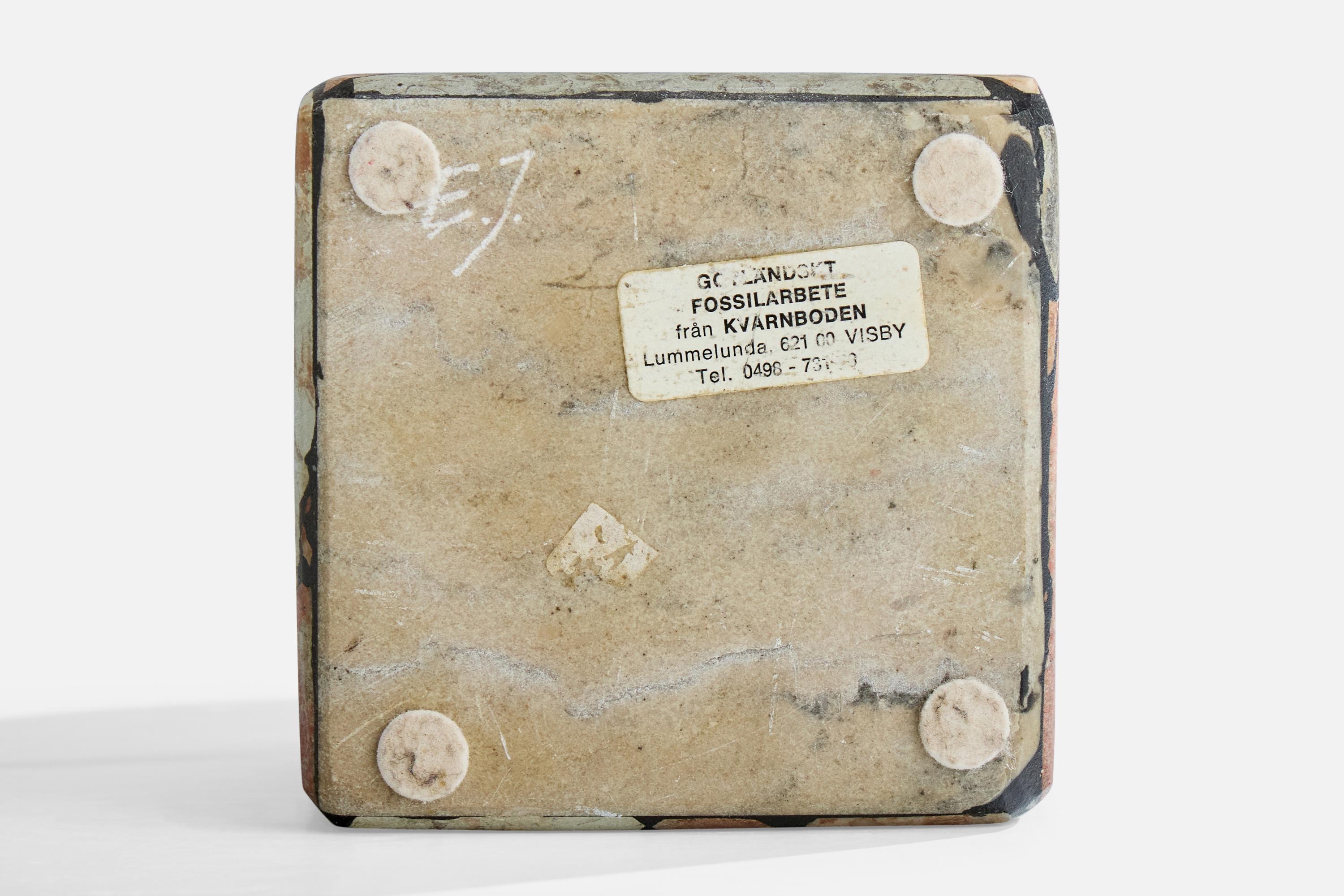 Egon Jakobsson, Lámpara de mesa, Piedra, Suecia, década de 1990 Sueco en venta
