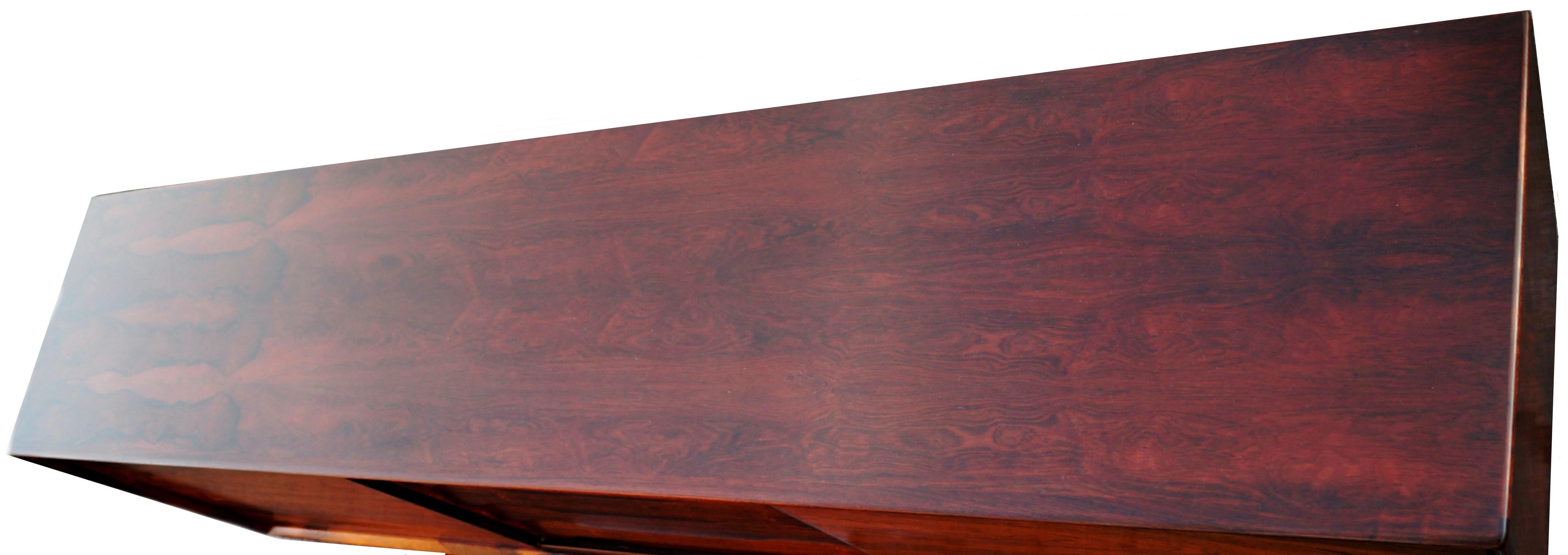 Egon Kristensen Danish Modern Rosewood Credenza Sideboard Buffet Model 65 Skovby In Good Condition In Wayne, NJ