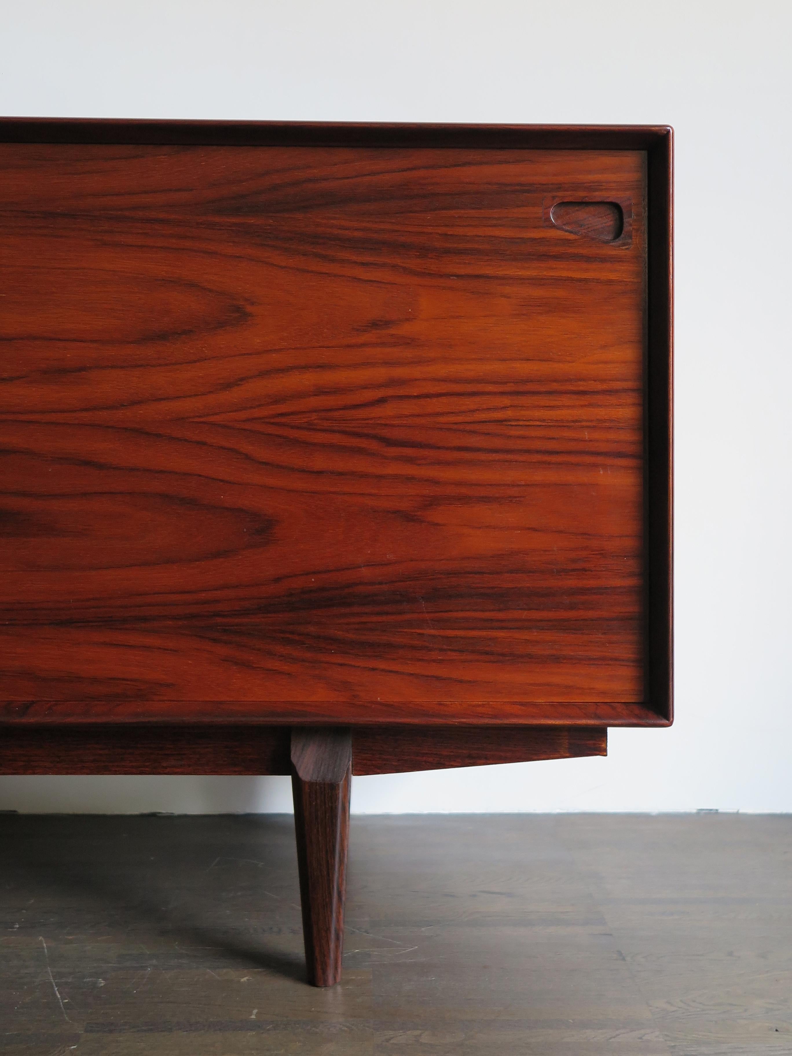 Scandinavian Modern Egon Kristensen Scandinavian Midcentury Dark Wood Sideboard, 1950s For Sale