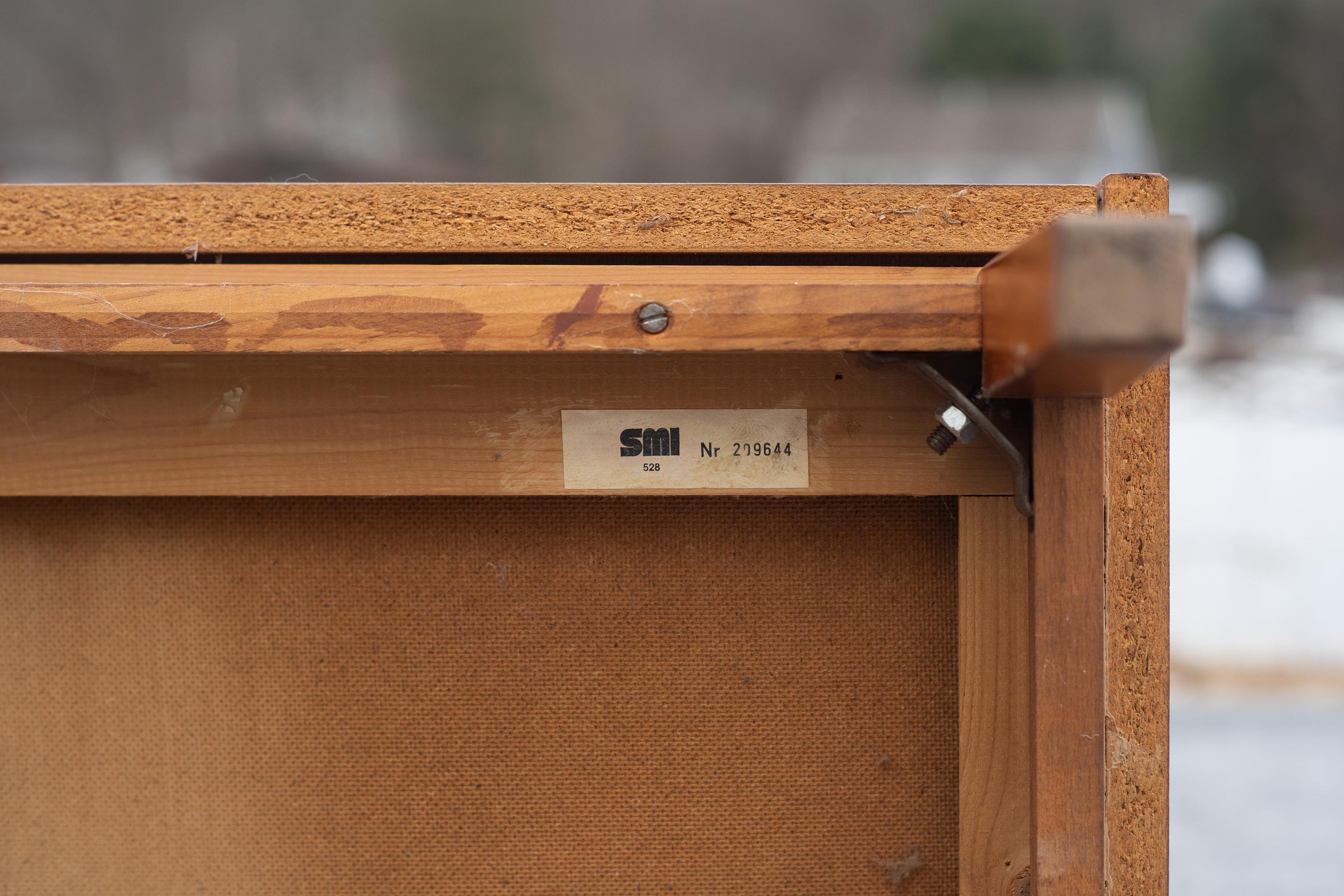 Egon Ostergaard for SMI Sweden Bookmatched Teak Roll Top Desk or Secretary For Sale 6