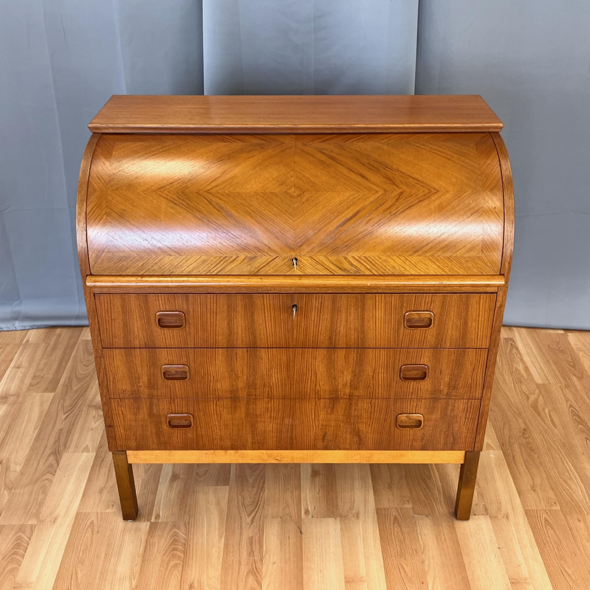 Bureau de secrétaire en teck Egon Ostergaard pour Svensk Mobelindustri, années 1960 7