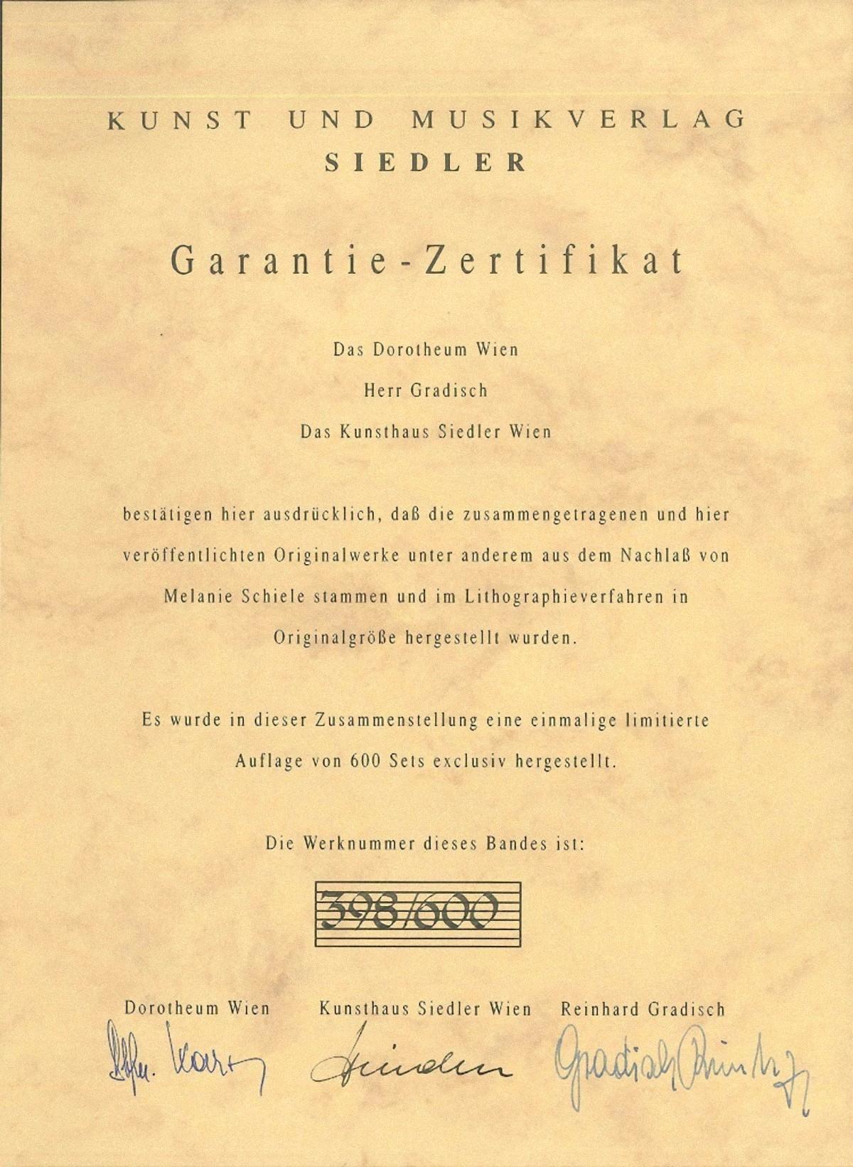 Edith Schiele mit Hund Lord  - Lithographie originale d'après Egon Schiele - 1990 en vente 2