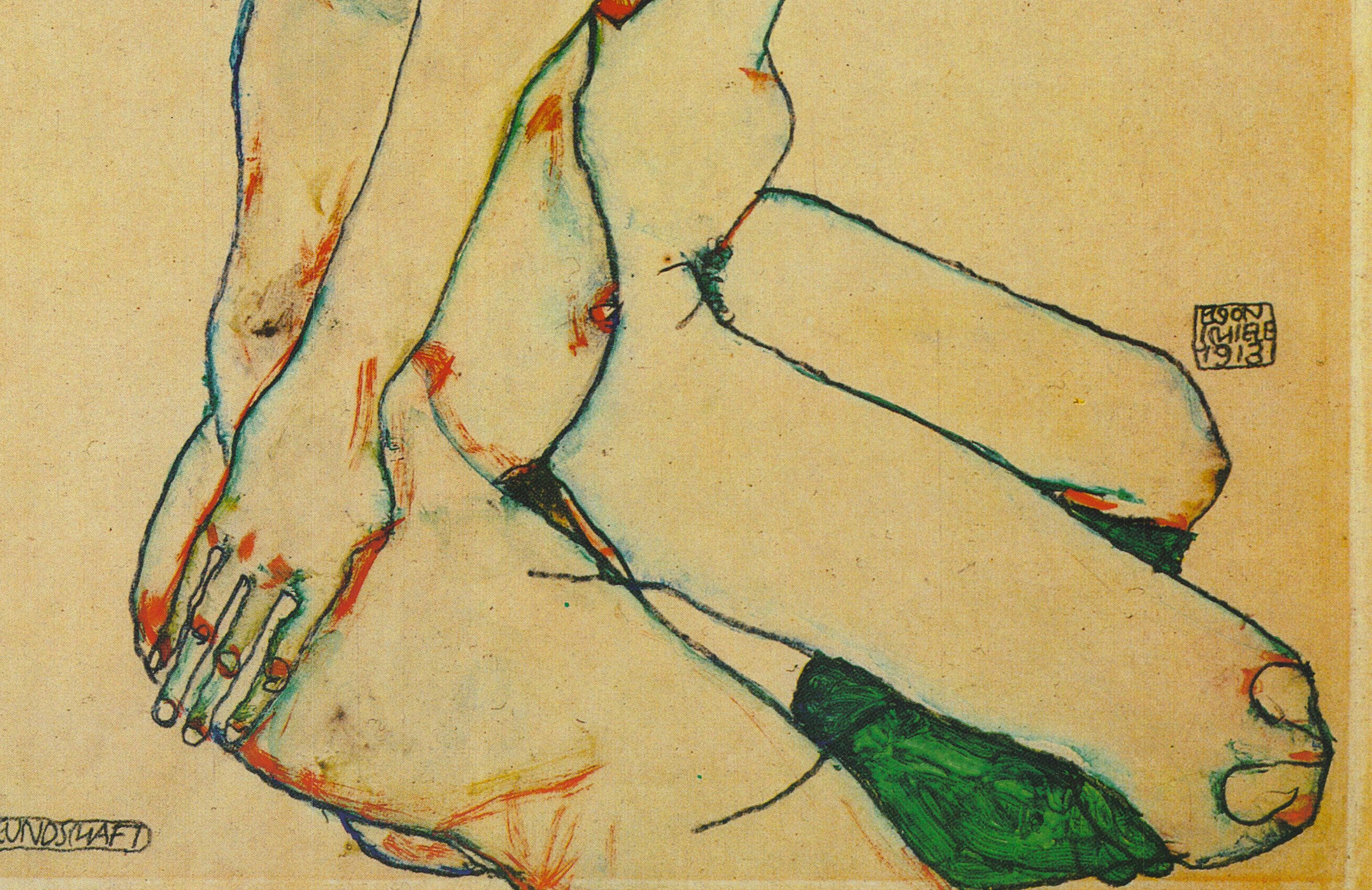 Egon Schiele 'Friendship' 1994 For Sale 3