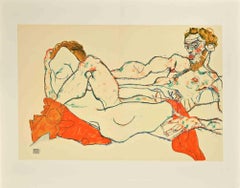 Recicling Male and Female Nude - Lithograph after Egon Schiele 