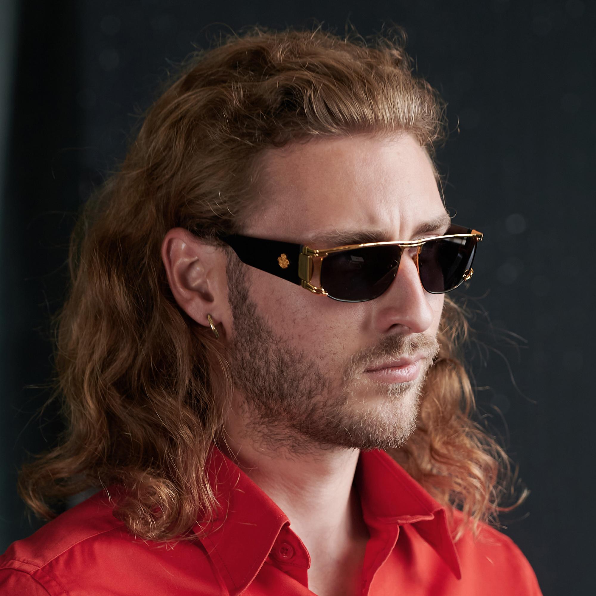 Egon Von Furstenberg lunettes de soleil d'aviateur, Italie, années 80 Pour hommes en vente