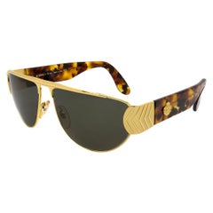 Gafas de sol de aviador Egon Von Furstenberg, Italia Años 80