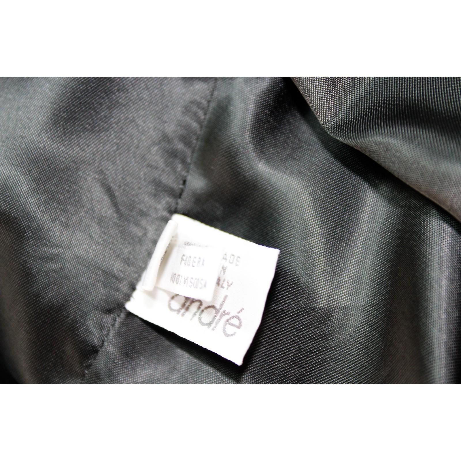 Egon Von Furstenberg Black Viscose Stones Jewel Evening Suit Dress and Jacket  3