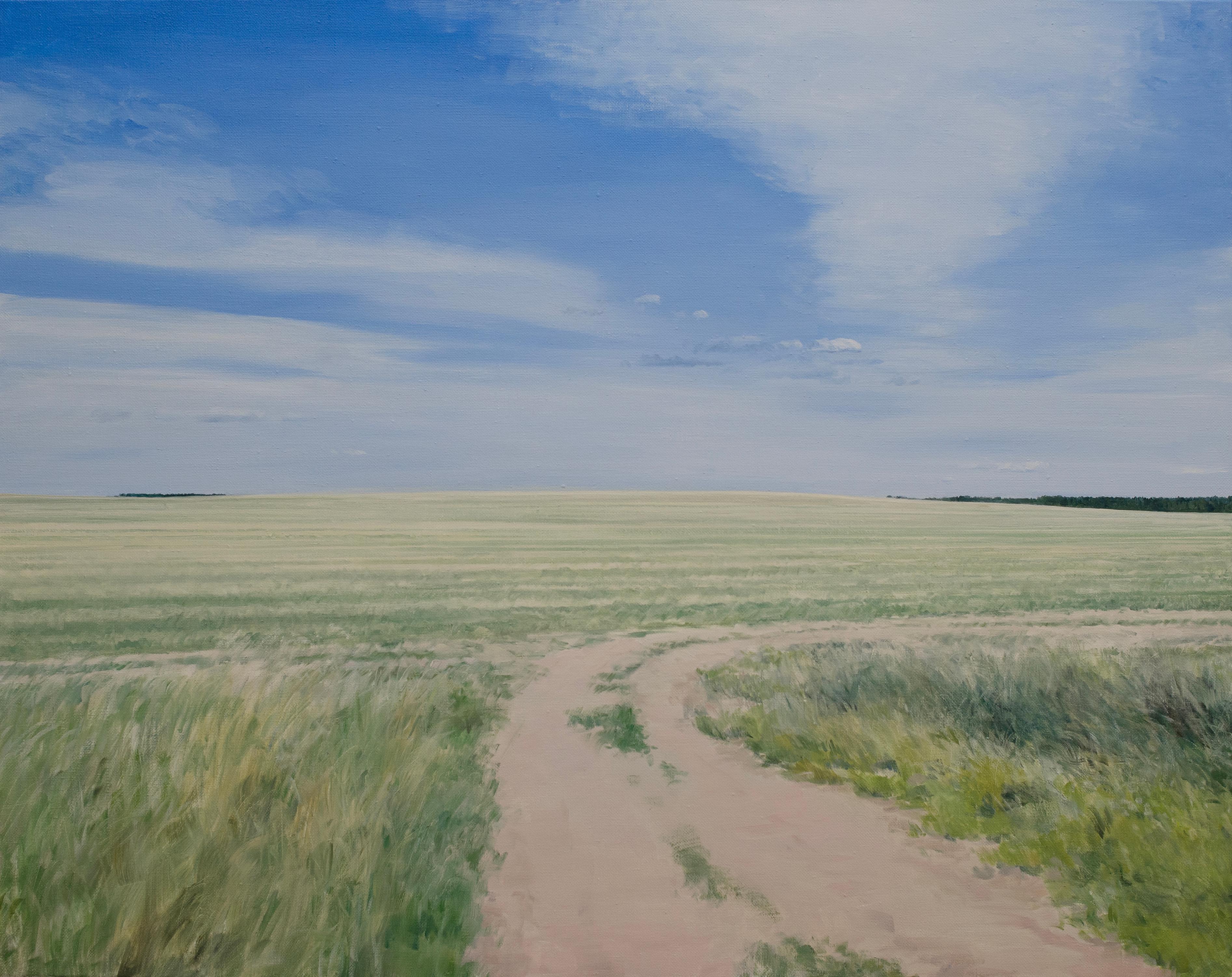 Peinture à l'huile "Summer" 47" x 59" inch par Egor Plotnikov