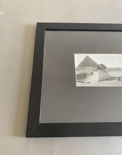 Egypt 1950 Black and Sahara Desert with Sphinx and Pyramids Photos on Paper