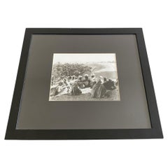 Egypt 1950 Black and White Sahara Desert Photographs in Contemporary Frame