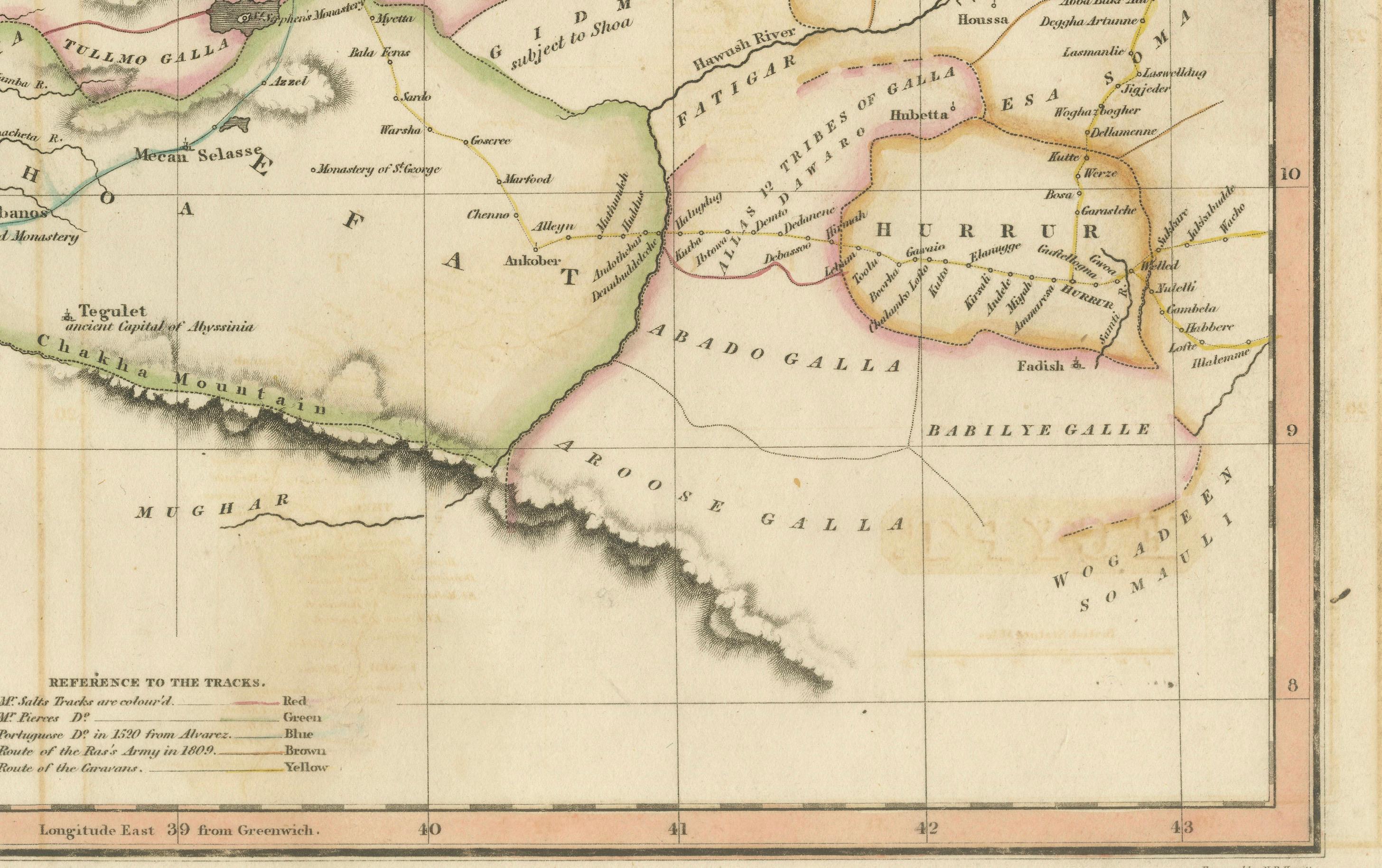Egypt & Abyssinia – Original Nile Valley and Horn of Africa Maps, c.1817