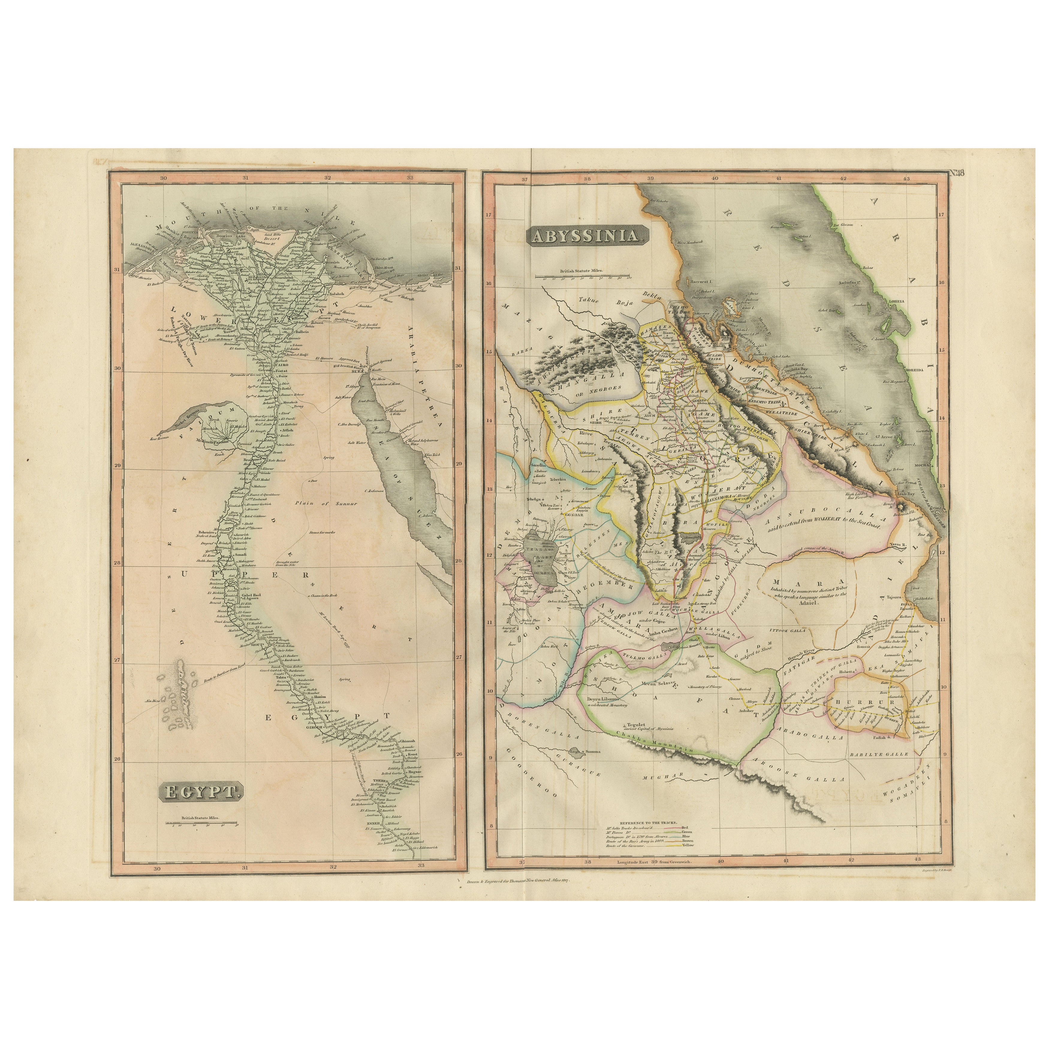 Egypt and Abyssinia – Nile Valley
Horn of Africa Maps, c.1817–1820