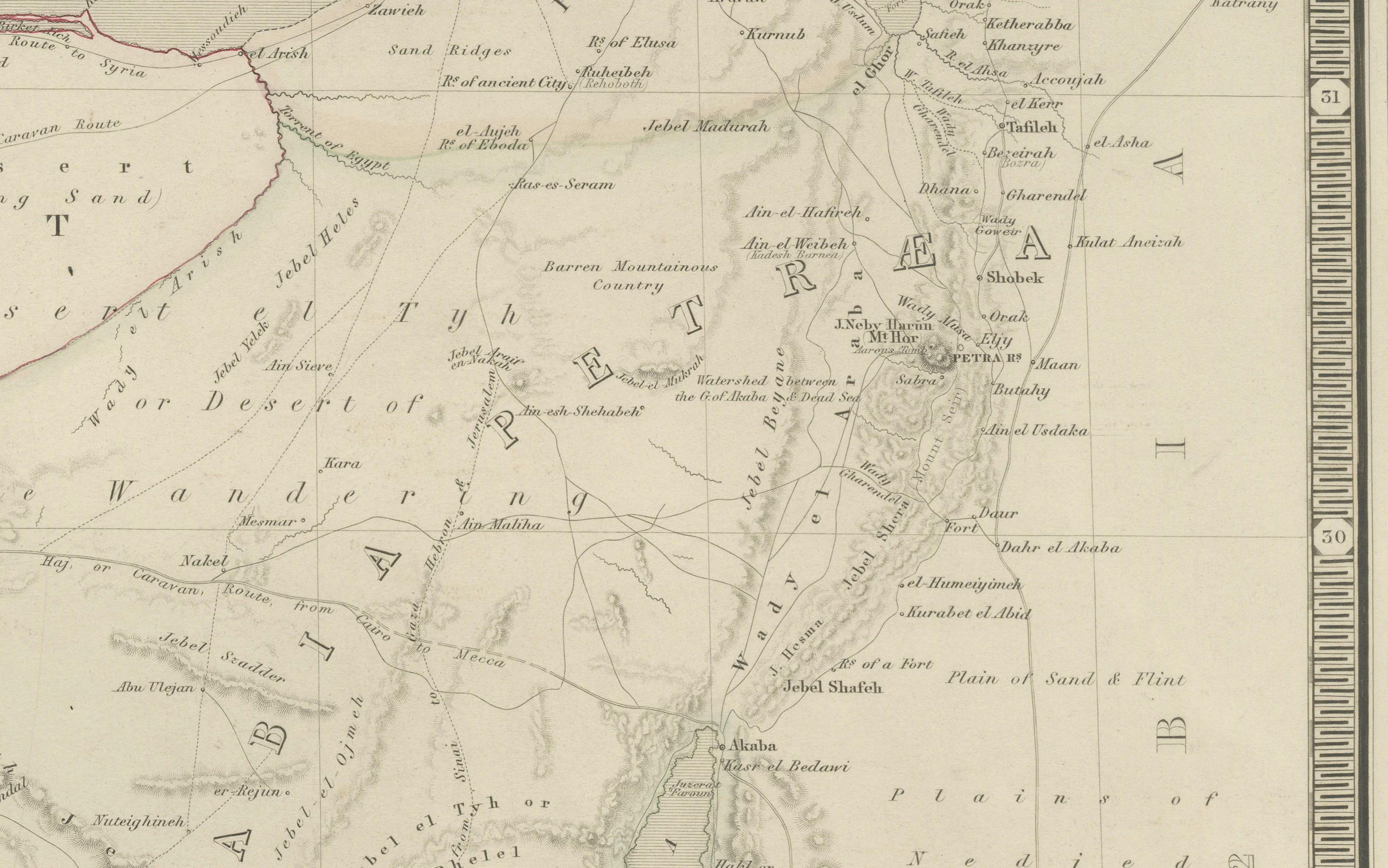 Egypt & Arabia Petraea – Large Nile Map, British Cartography, c.1815