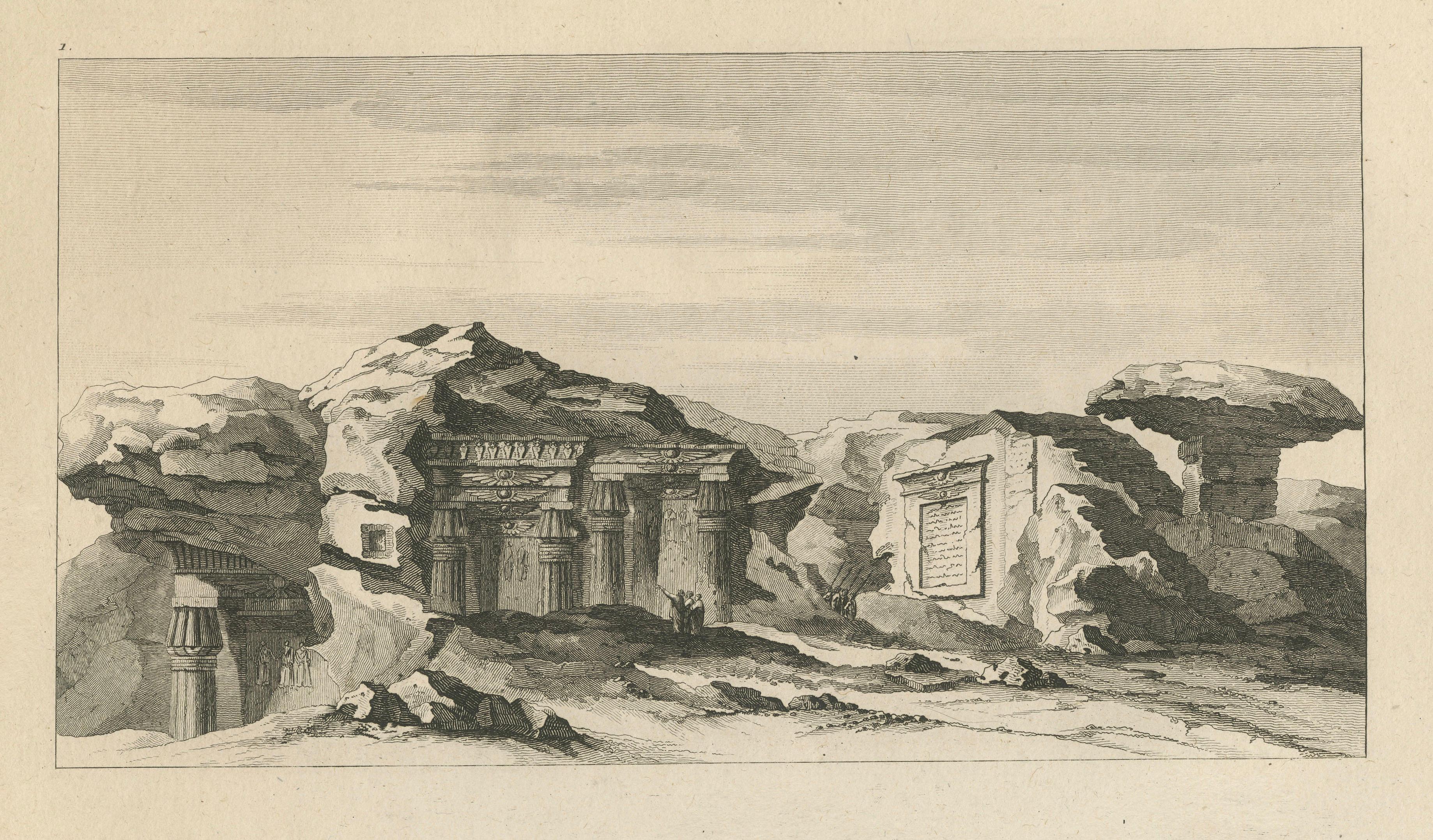 Egypt Desert Panoramas & Ruins – Denon, Voyage en Égypte, Copper Engravings 1802
