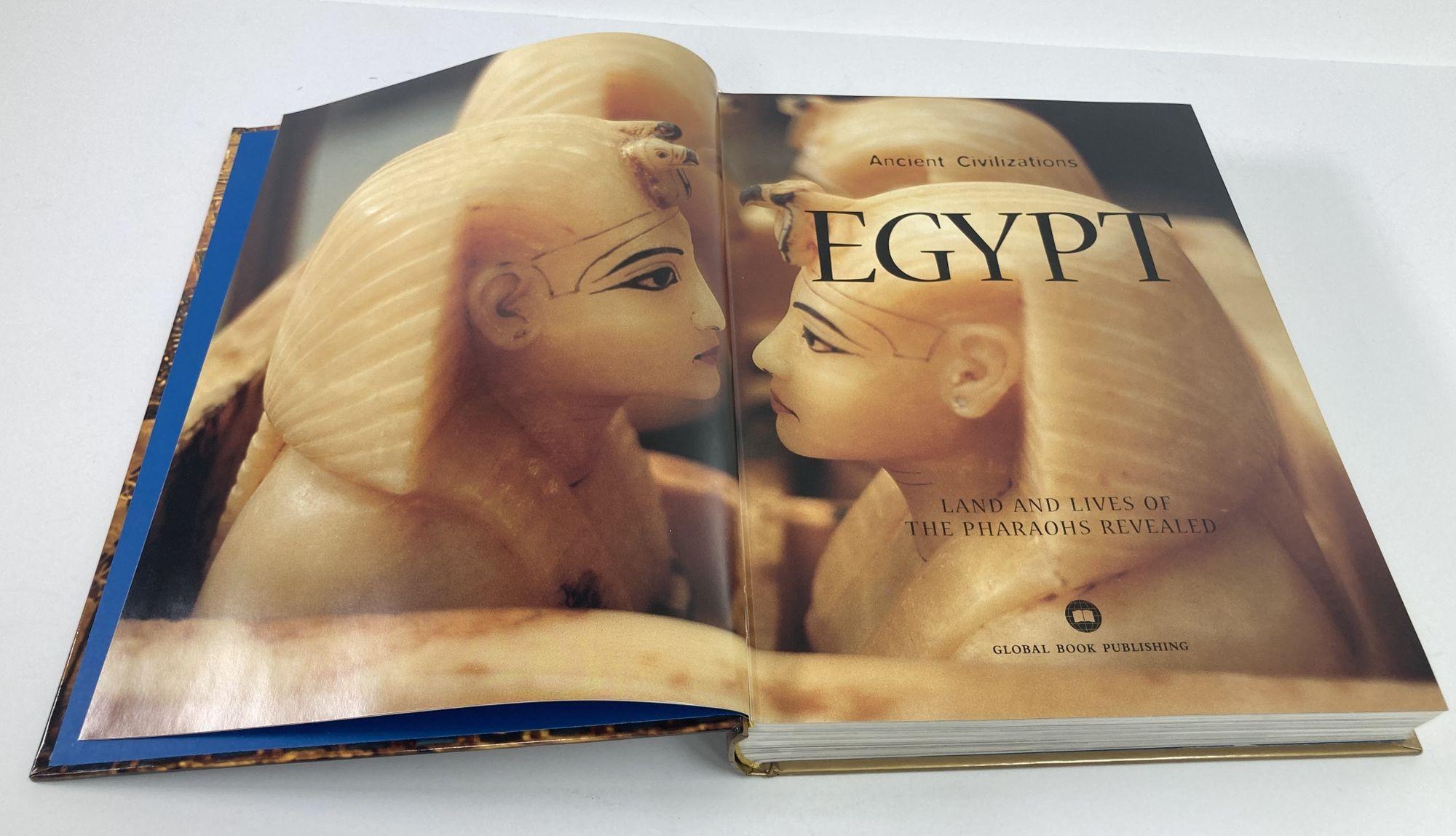 Egyptian Egypt: Land and Lives of the Pharaohs Revealed Hardcover Book by Cheryl Perry For Sale