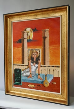 Egypt Painting Sat Ra Daughter of the Sun by H Bauwens Belgium