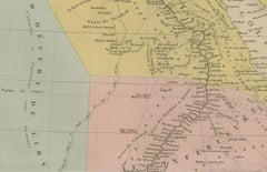 Egypt & Red Sea Antique Map – Detailed 1865 Chart of Nubia and Nile Regions
