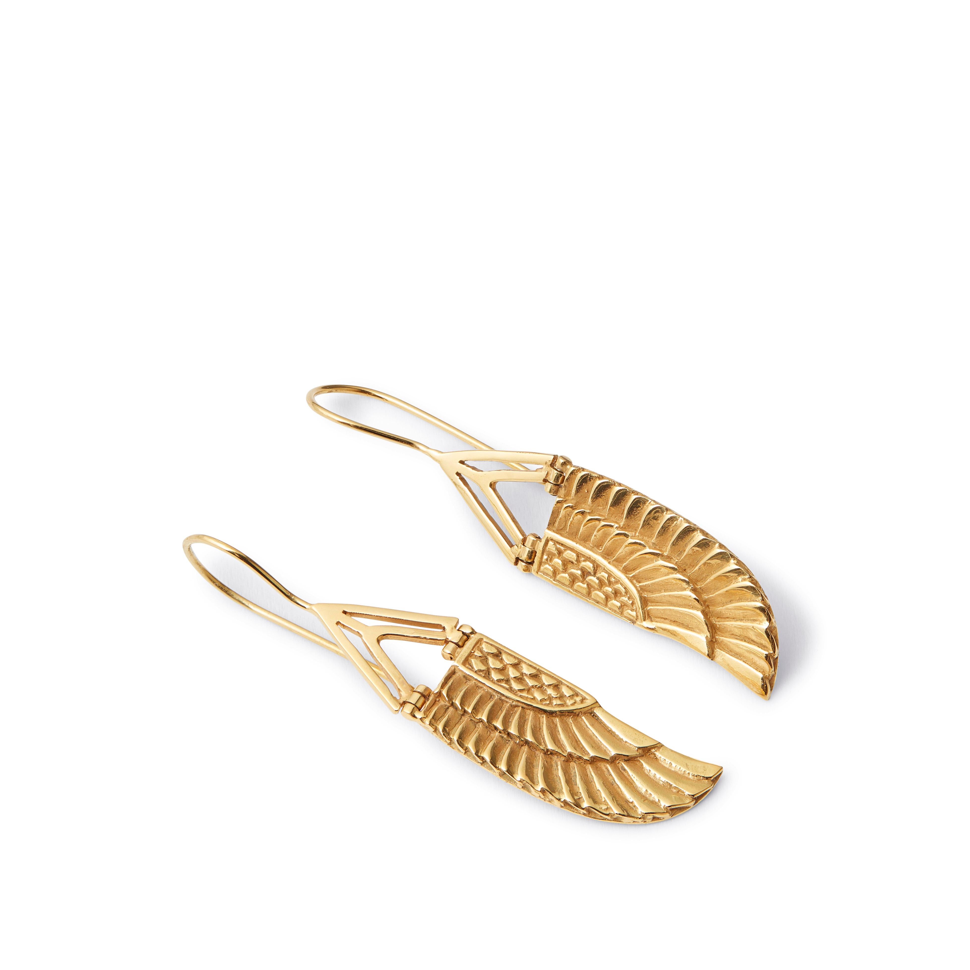 diamond goddess wings earring