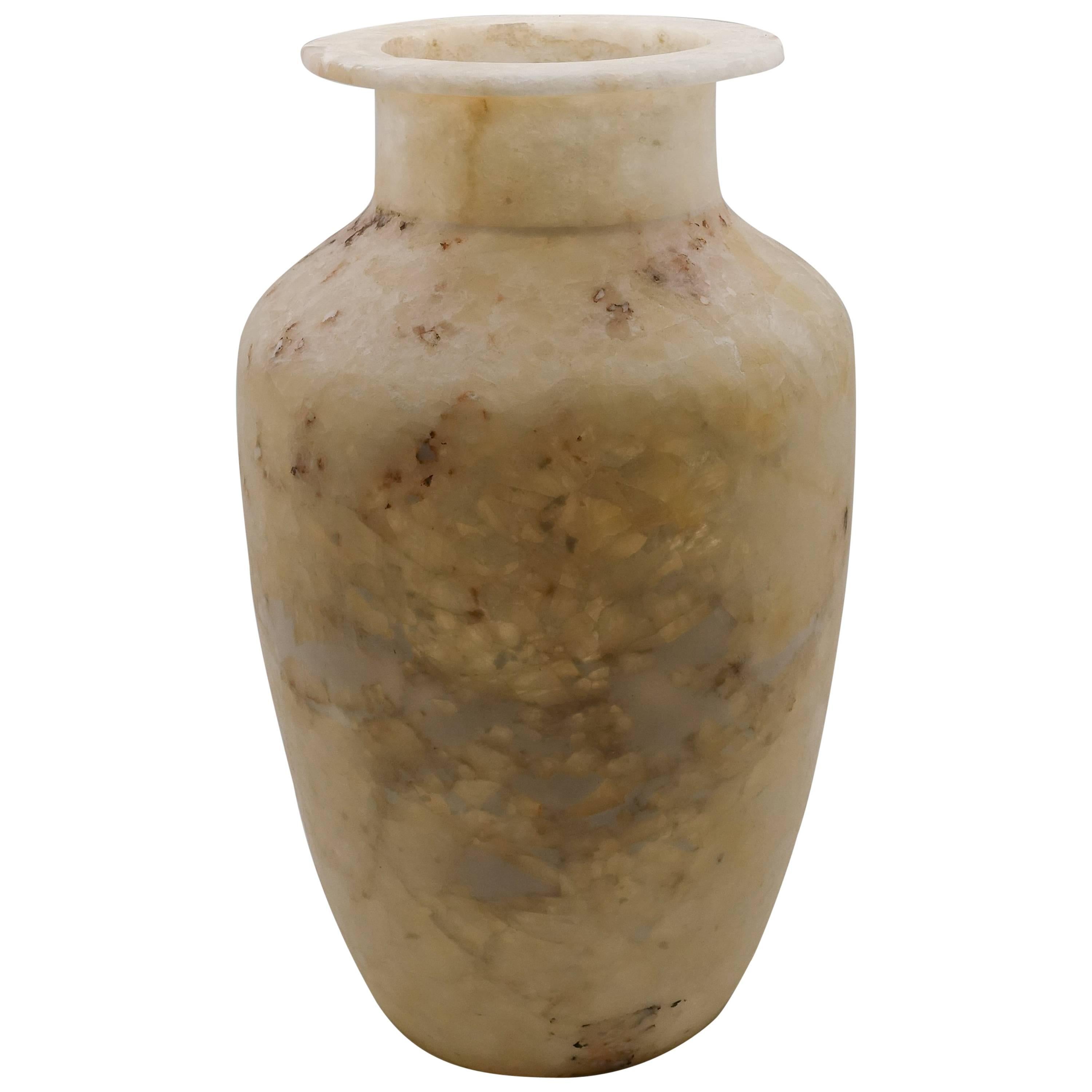 Egyptian Alabaster Vase at 1stDibs