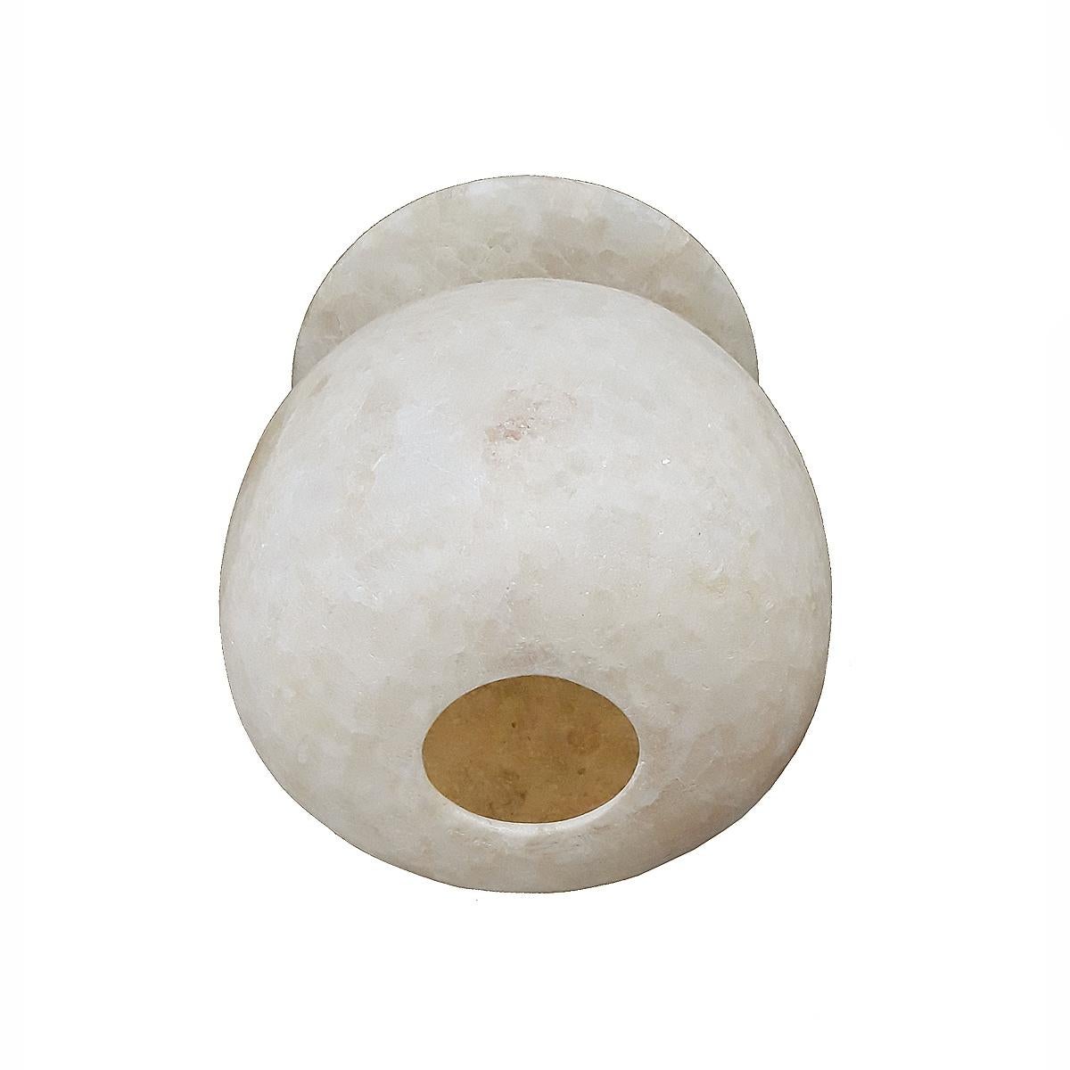 Egyptian Alabaster Vase, Small For Sale 1
