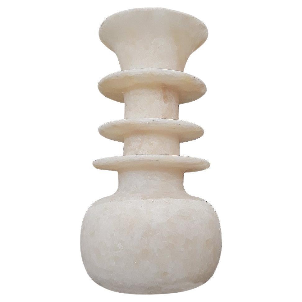 Egyptian Alabaster Vase, Small For Sale
