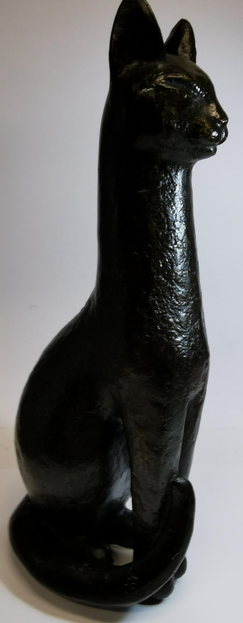 Egyptian Bronze Cat For Sale 6