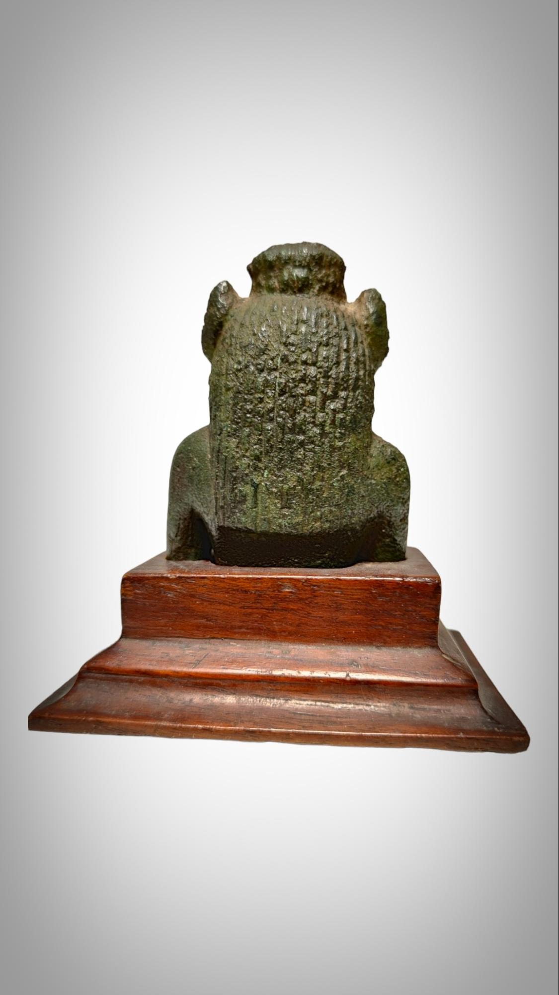 Egyptian Bronze Figure of a Seckhmet Lion-Headed Goddess, 21st/25th Dynasty, 107 For Sale 6