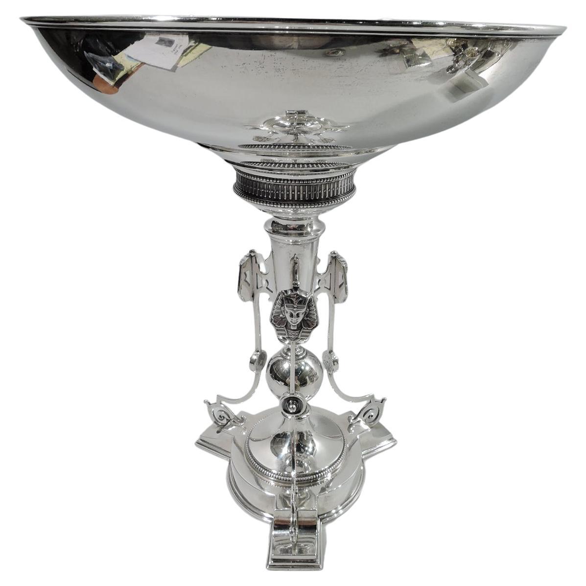 Egyptian Classical Centerpiece Compote by Ball, Black of New York