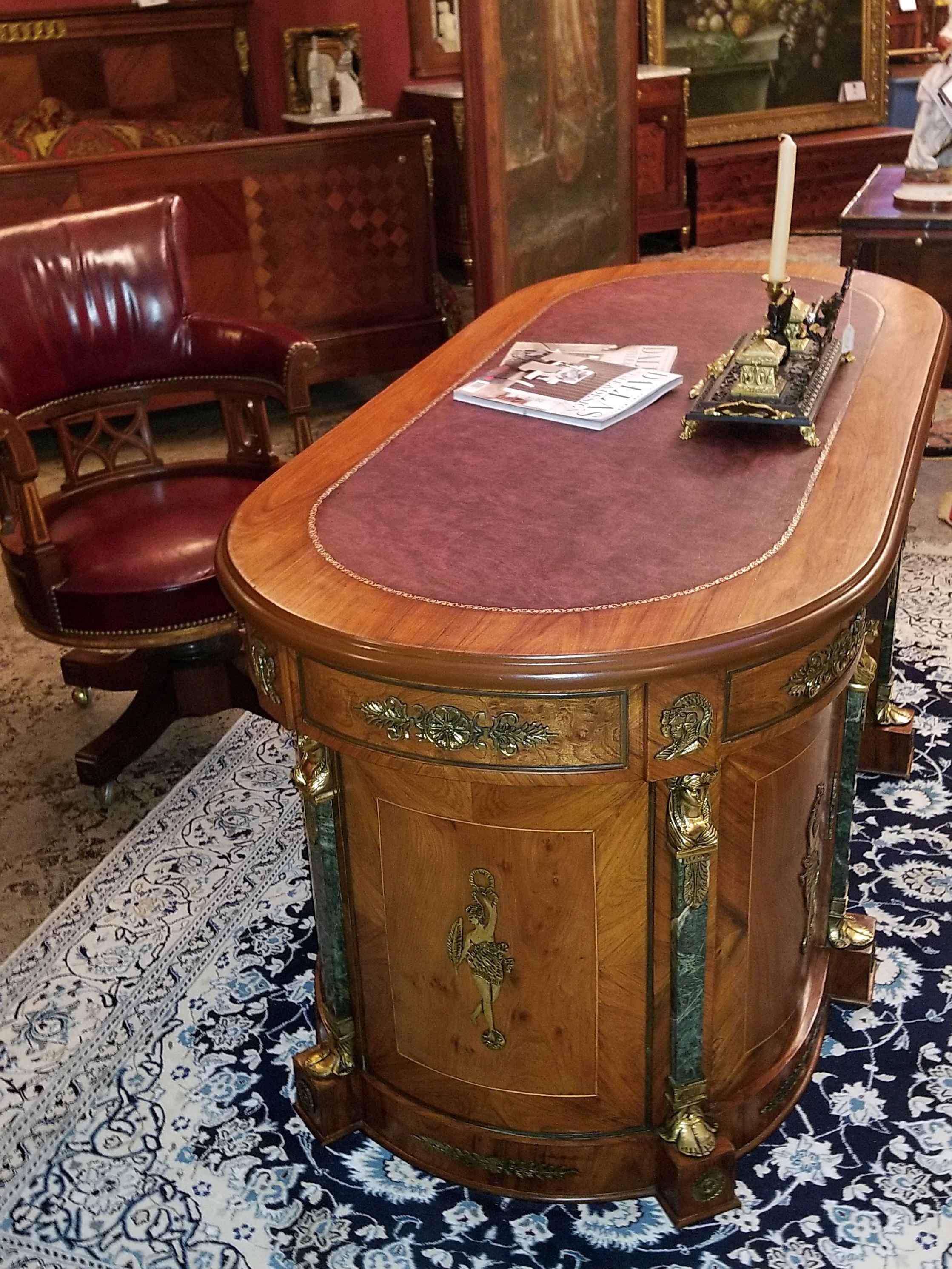 Neoclassical Revival Egyptian Classical Revival Desk